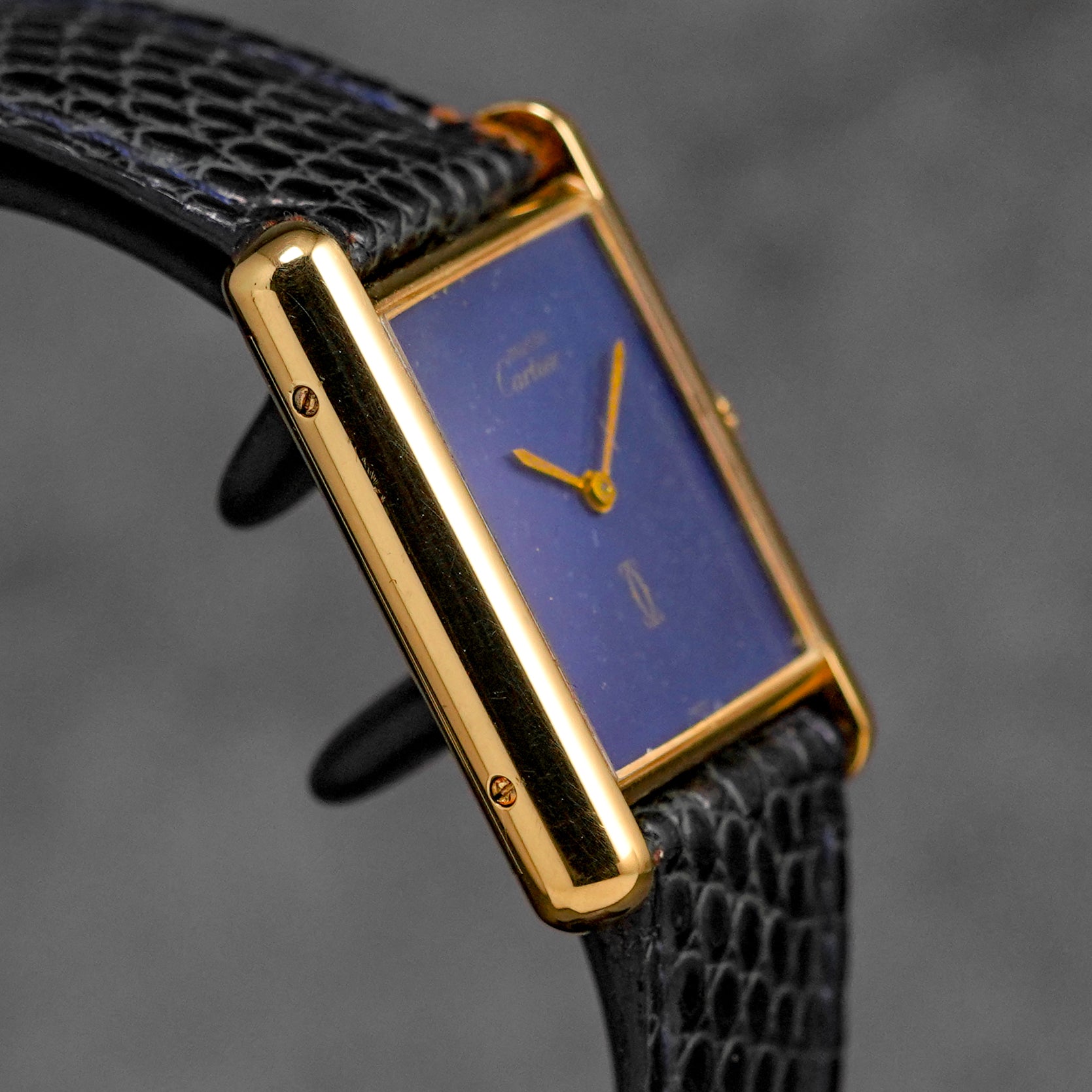 harga cartier tank must vermeil lapis lazuli