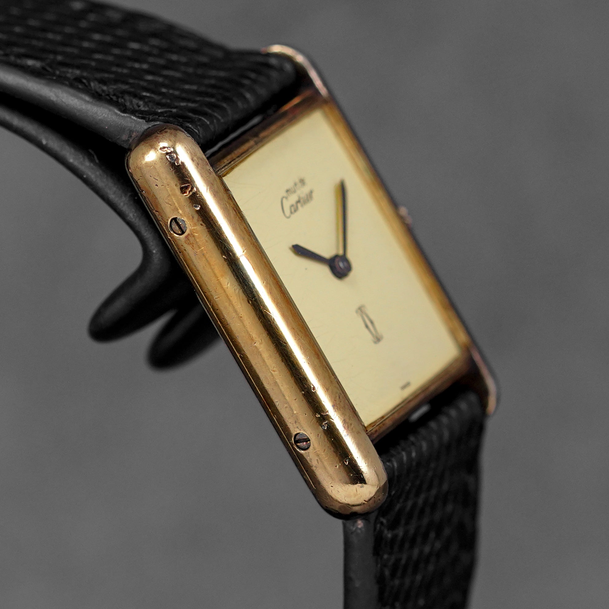 harga cartier tank must vermeil limoncino