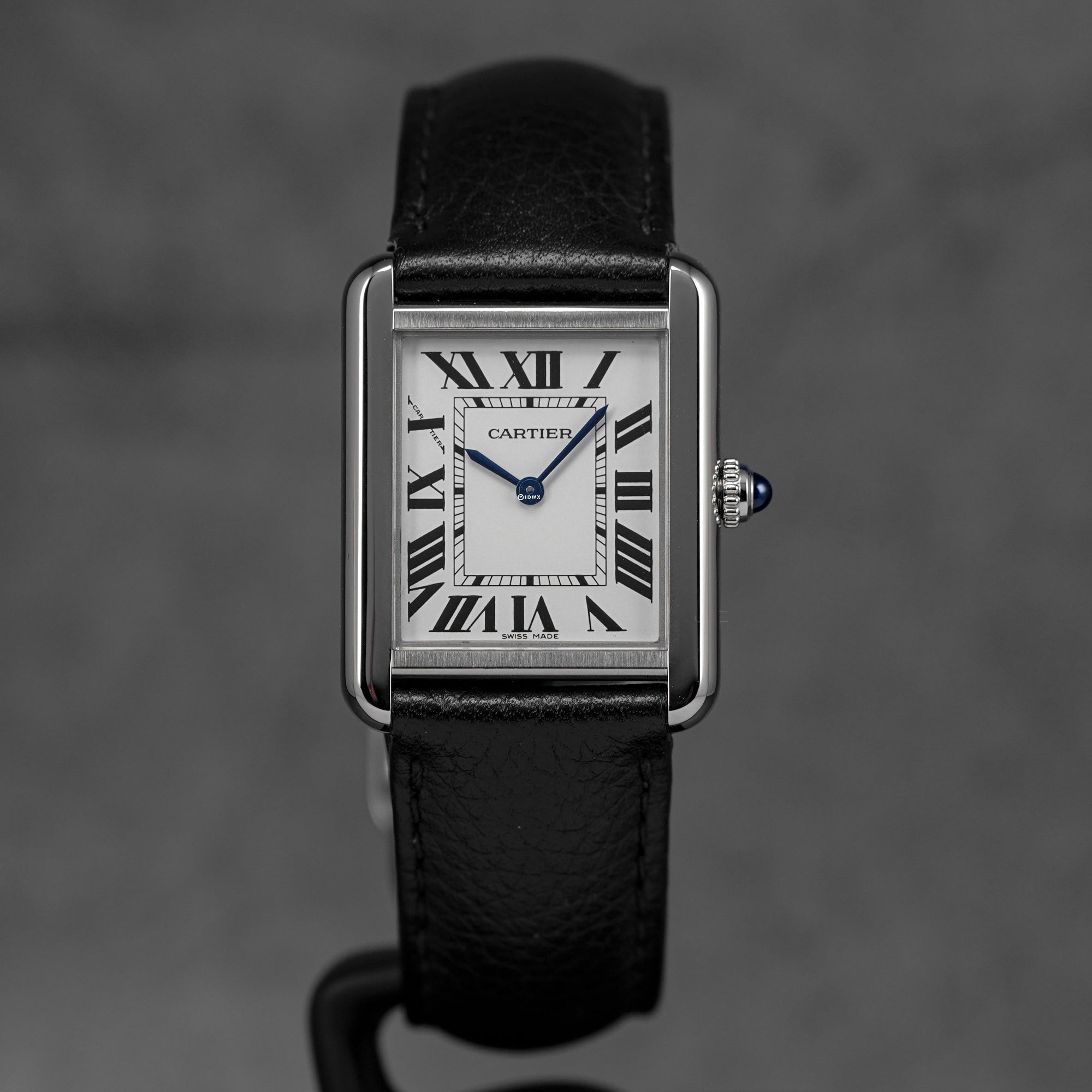 TANK SOLO S SILVER DIAL LEATHER STRAP (2017)