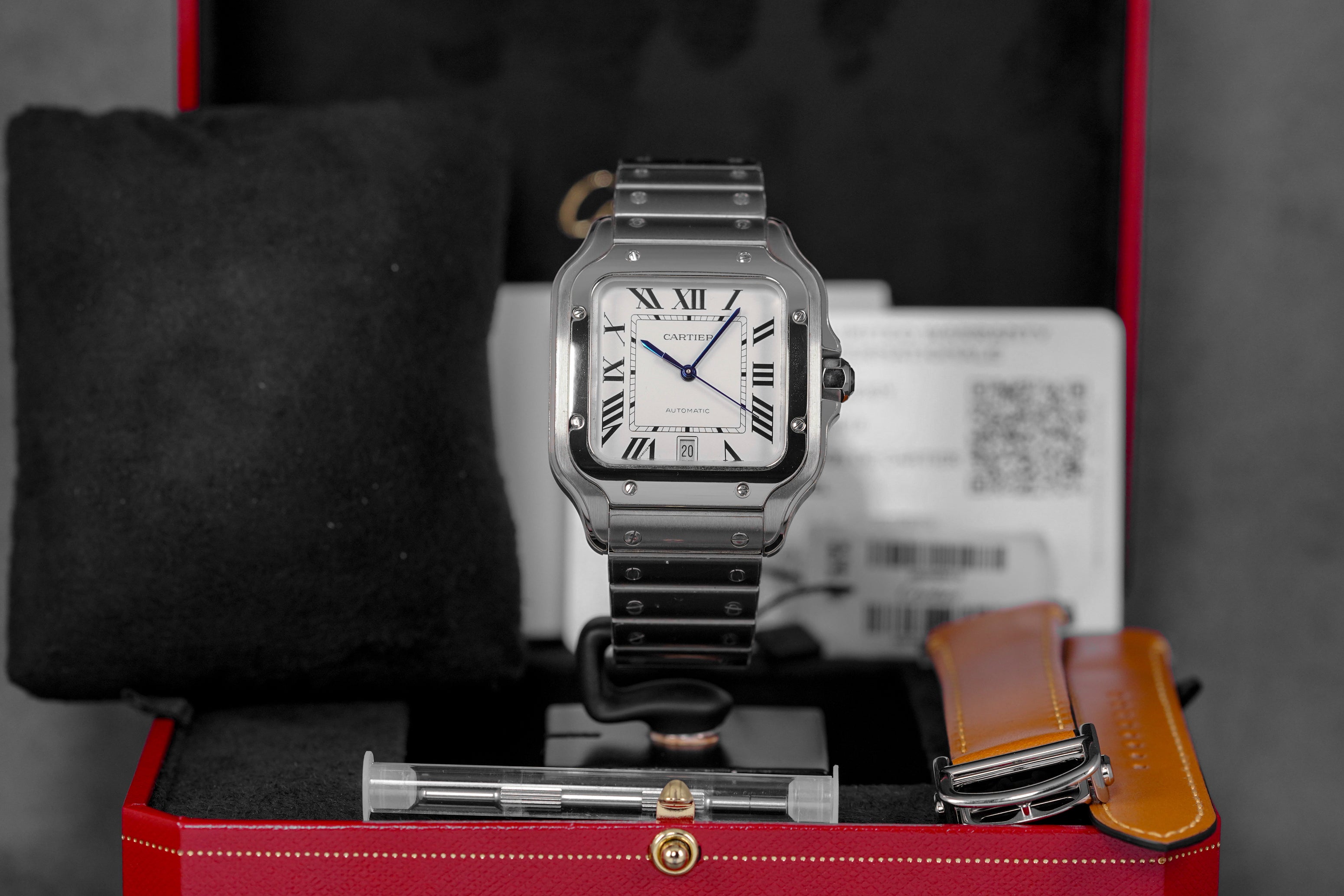 SANTOS DE CARTIER L SILVER DIAL (2024)