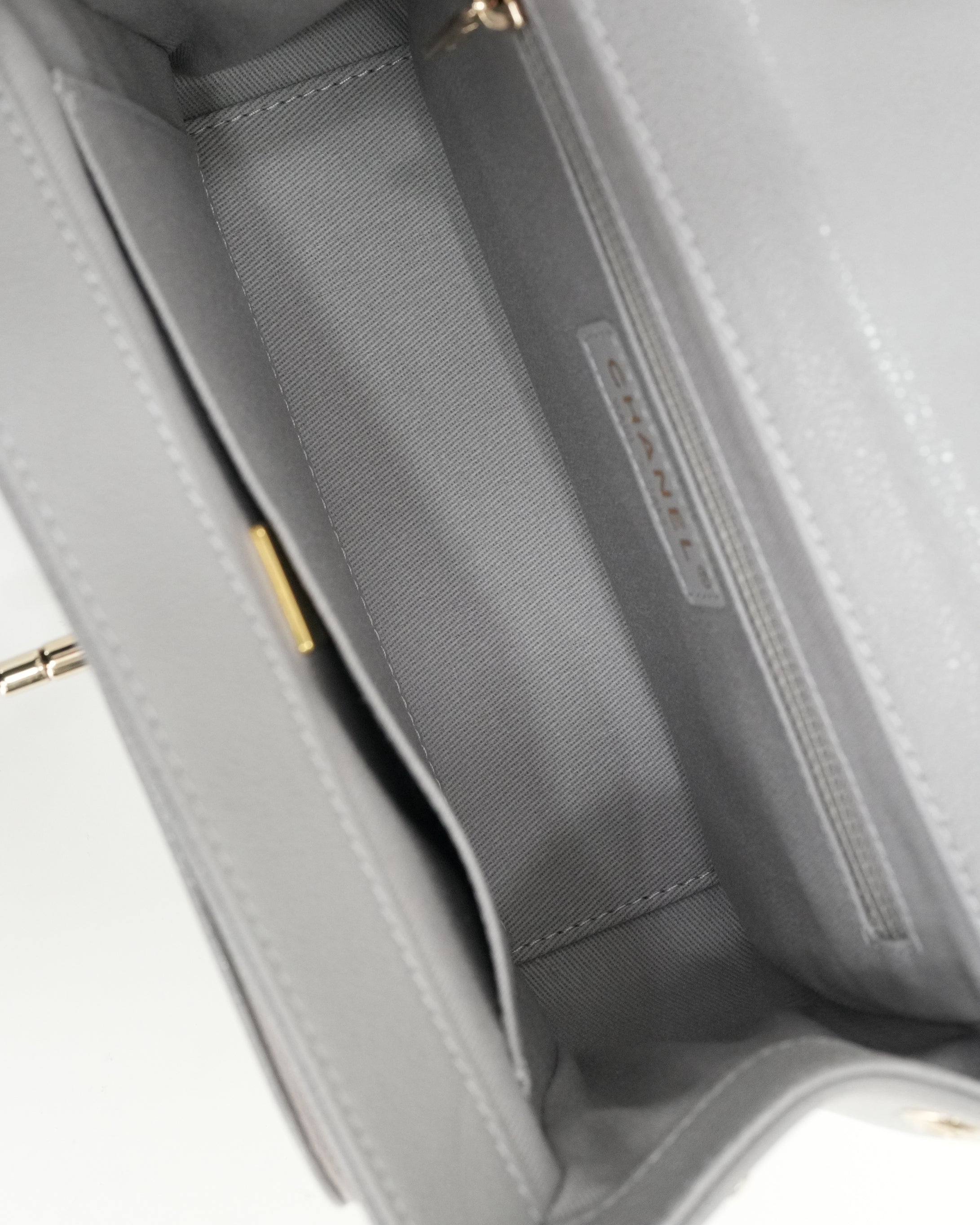 BUSINESS AFFINITY CAVIAR GOLD HARDWARE GRAY