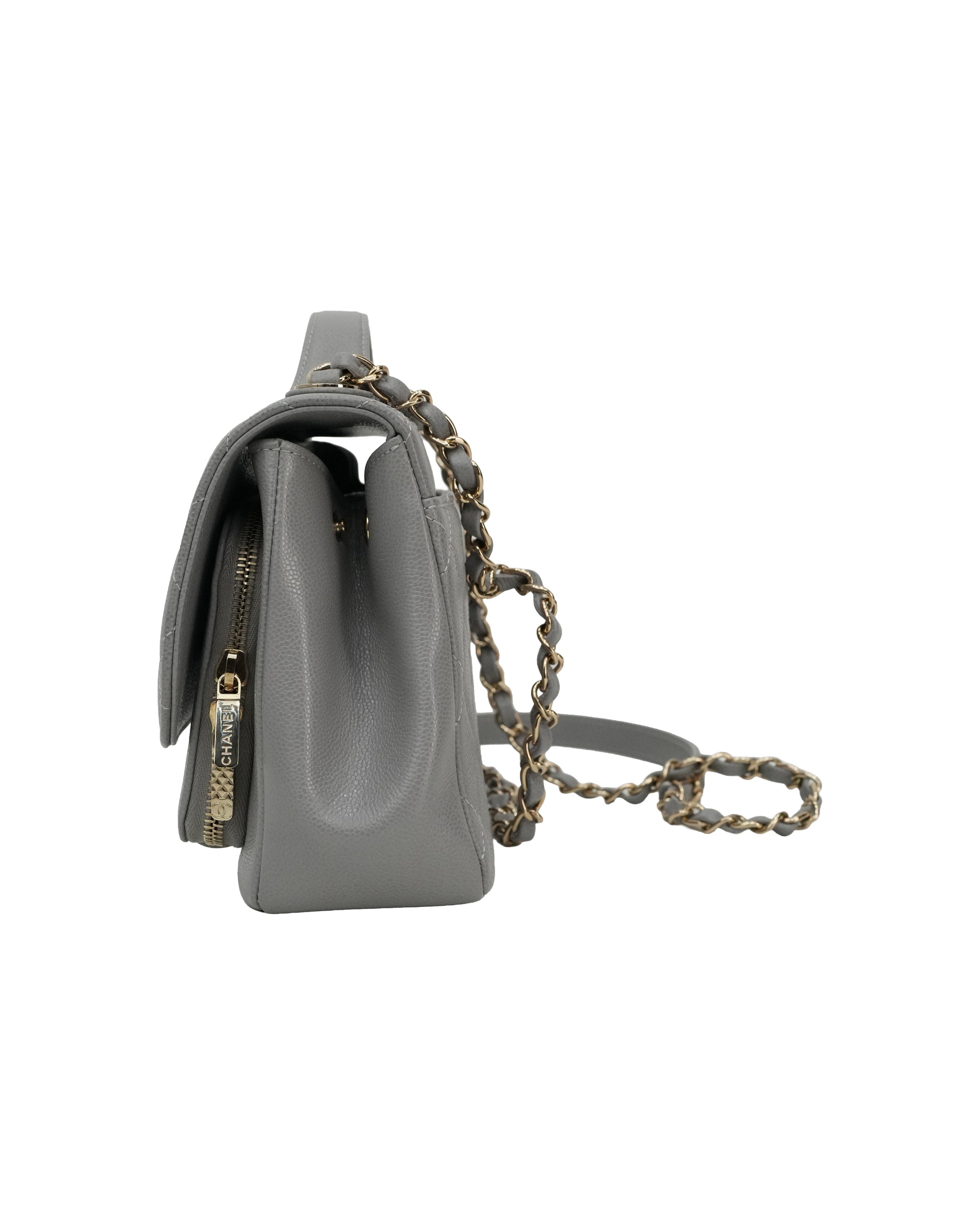 BUSINESS AFFINITY CAVIAR GOLD HARDWARE GRAY