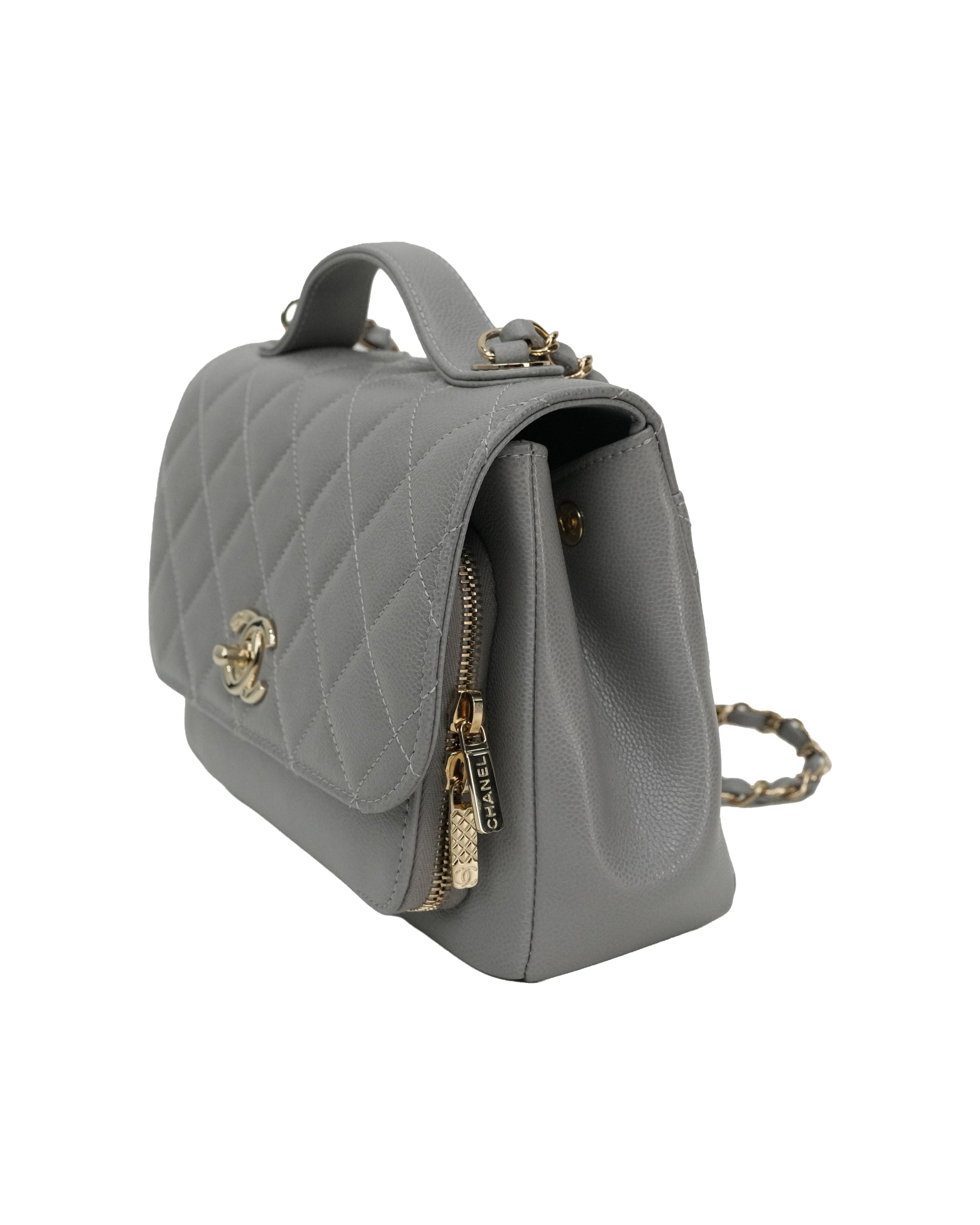 BUSINESS AFFINITY CAVIAR GOLD HARDWARE GRAY