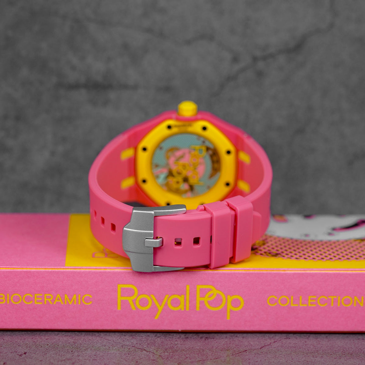 CUSTOM RUBBER STRAP FOR AP X SWATCH ROYAL POP