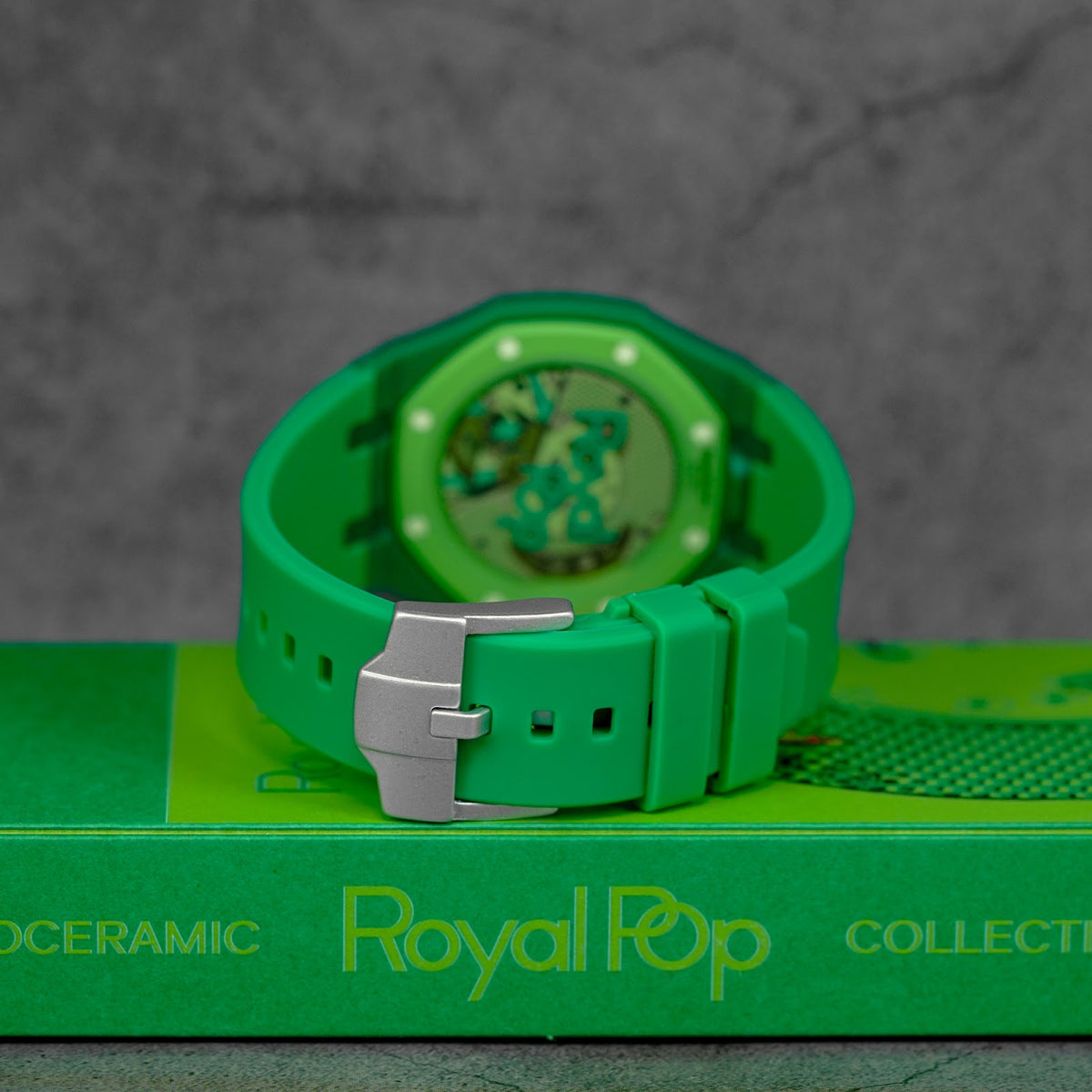 CUSTOM RUBBER STRAP FOR AP X SWATCH ROYAL POP