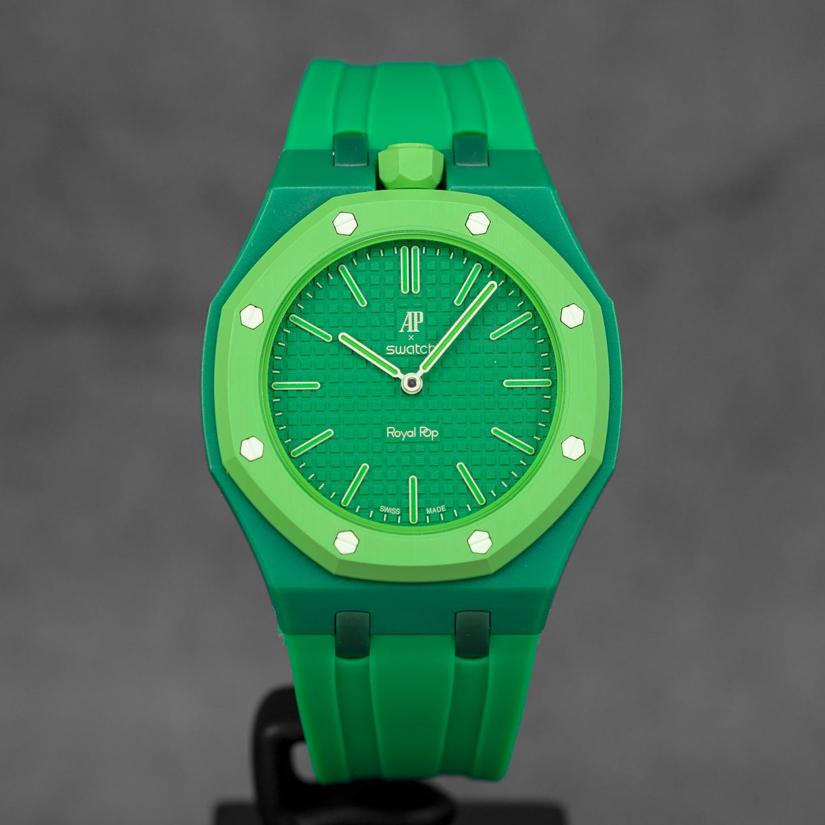 CUSTOM RUBBER STRAP FOR AP X SWATCH ROYAL POP