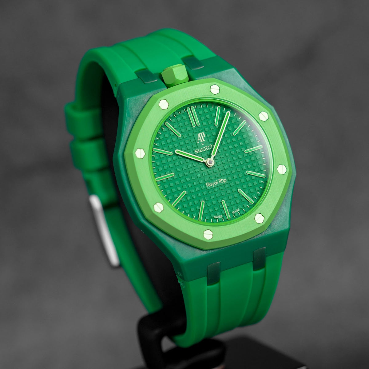 CUSTOM RUBBER STRAP FOR AP X SWATCH ROYAL POP