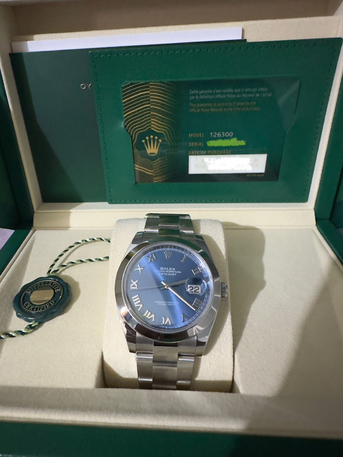 DATEJUST 41MM BLUE ROMAN DIAL (2026)