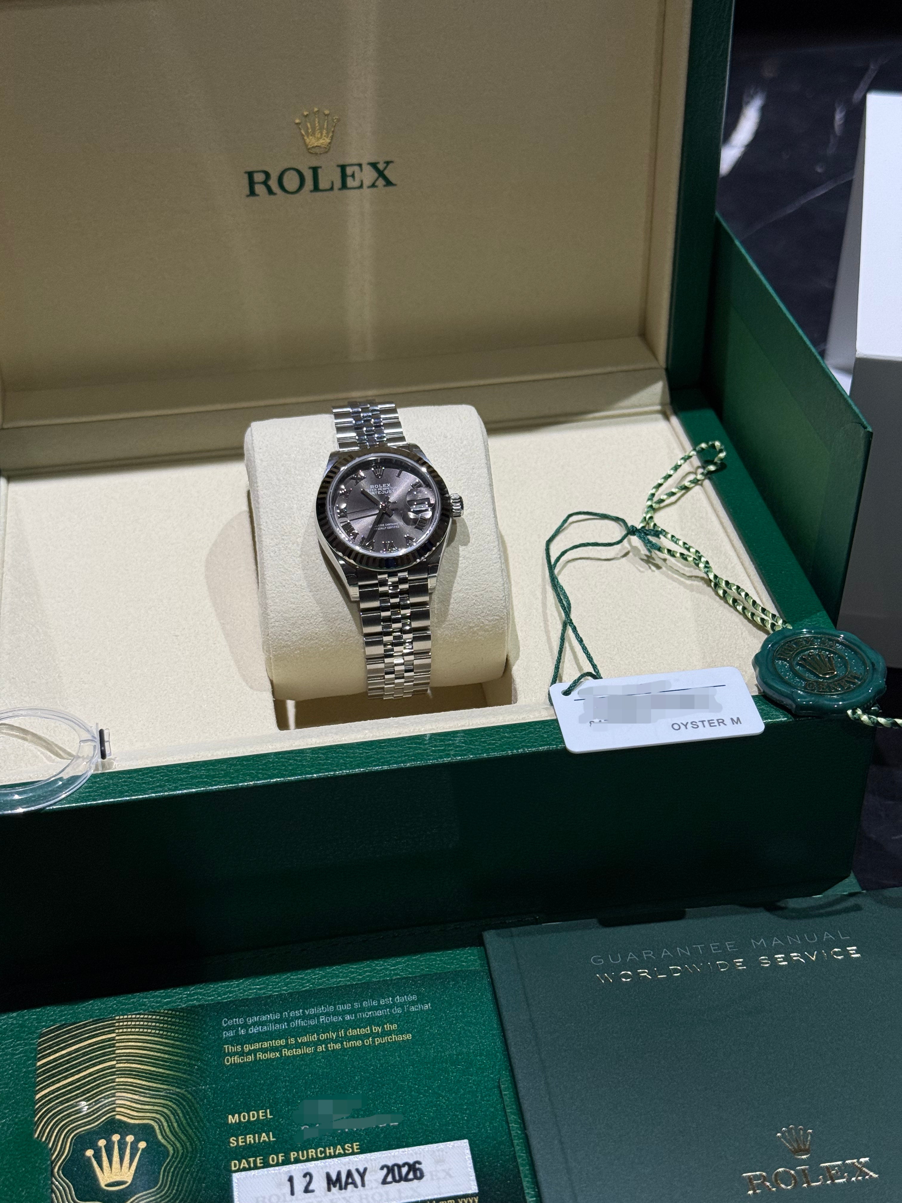 DATEJUST 28MM DARK GREY ROMAN DIAL (2026)