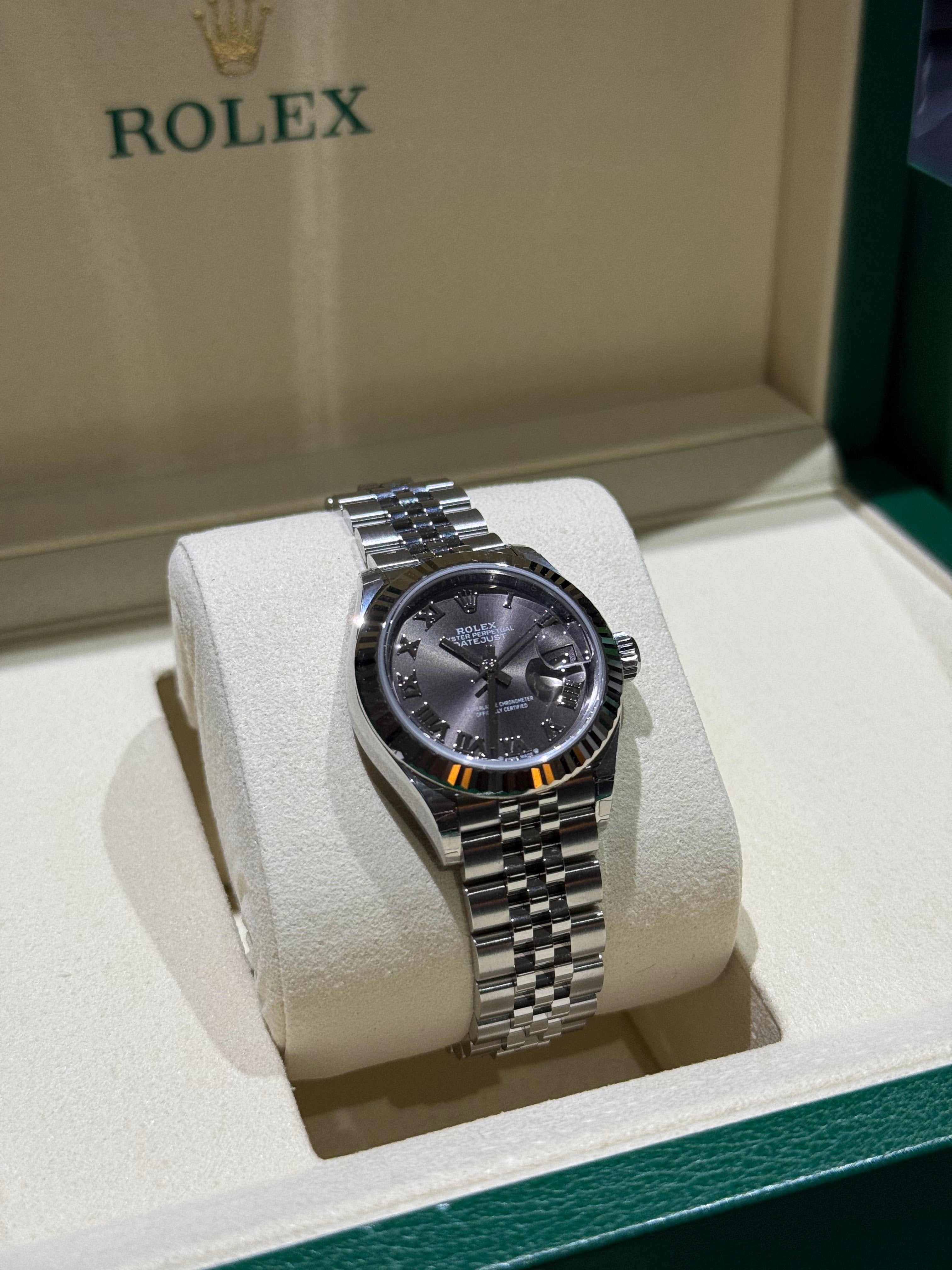 DATEJUST 28MM DARK GREY ROMAN DIAL (2026)