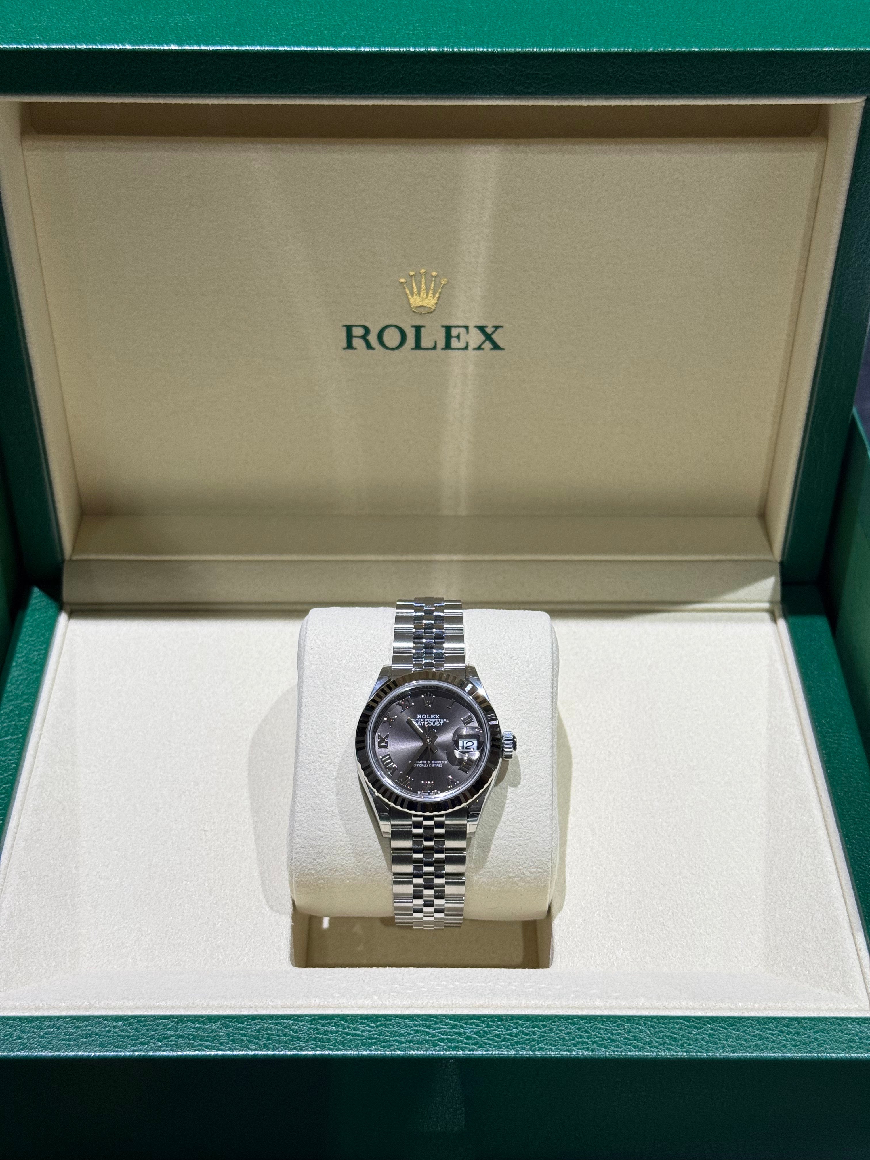 DATEJUST 28MM DARK GREY ROMAN DIAL (2026)