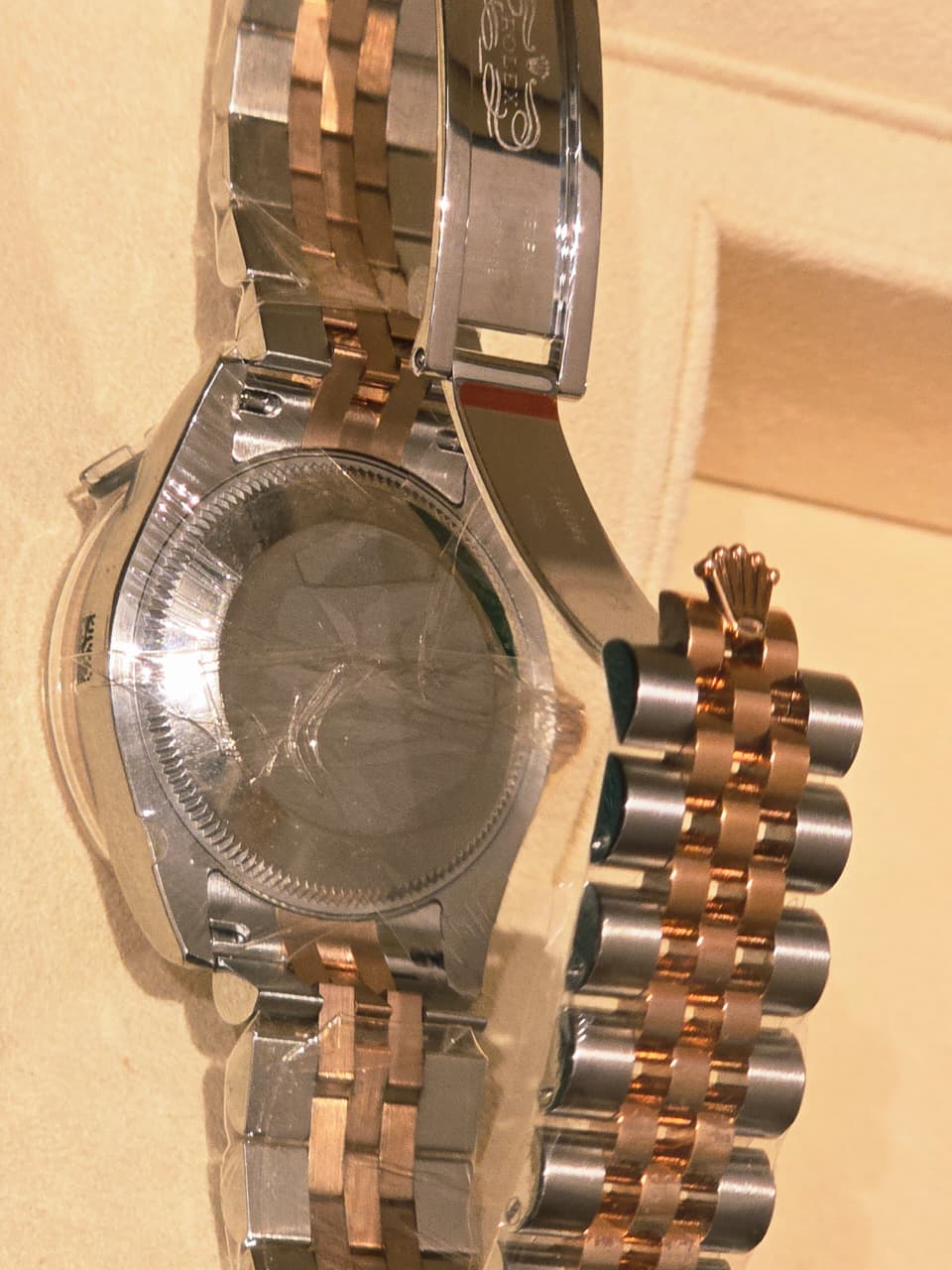 DATEJUST 31MM TWOTONE ROSEGOLD PINK COMPUTERIZED DIAMOND DIAL (2017)