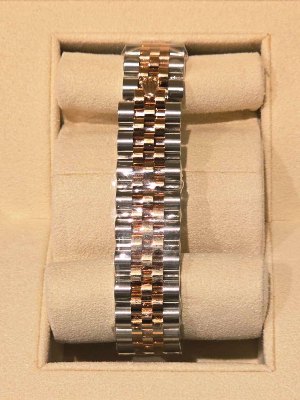 DATEJUST 31MM TWOTONE ROSEGOLD PINK COMPUTERIZED DIAMOND DIAL (2017)