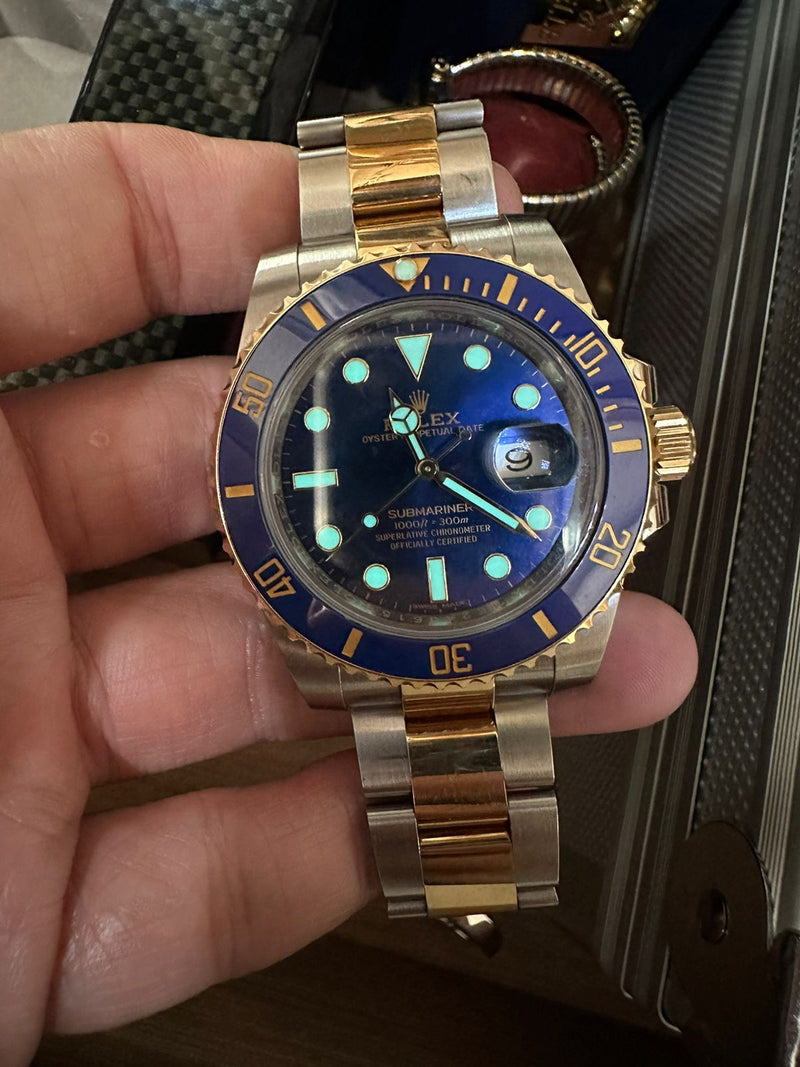 SUBMARINER DATE 40MM TWOTONE YELLOWGOLD BLUE DIAL 'Y SERIES' (2013)