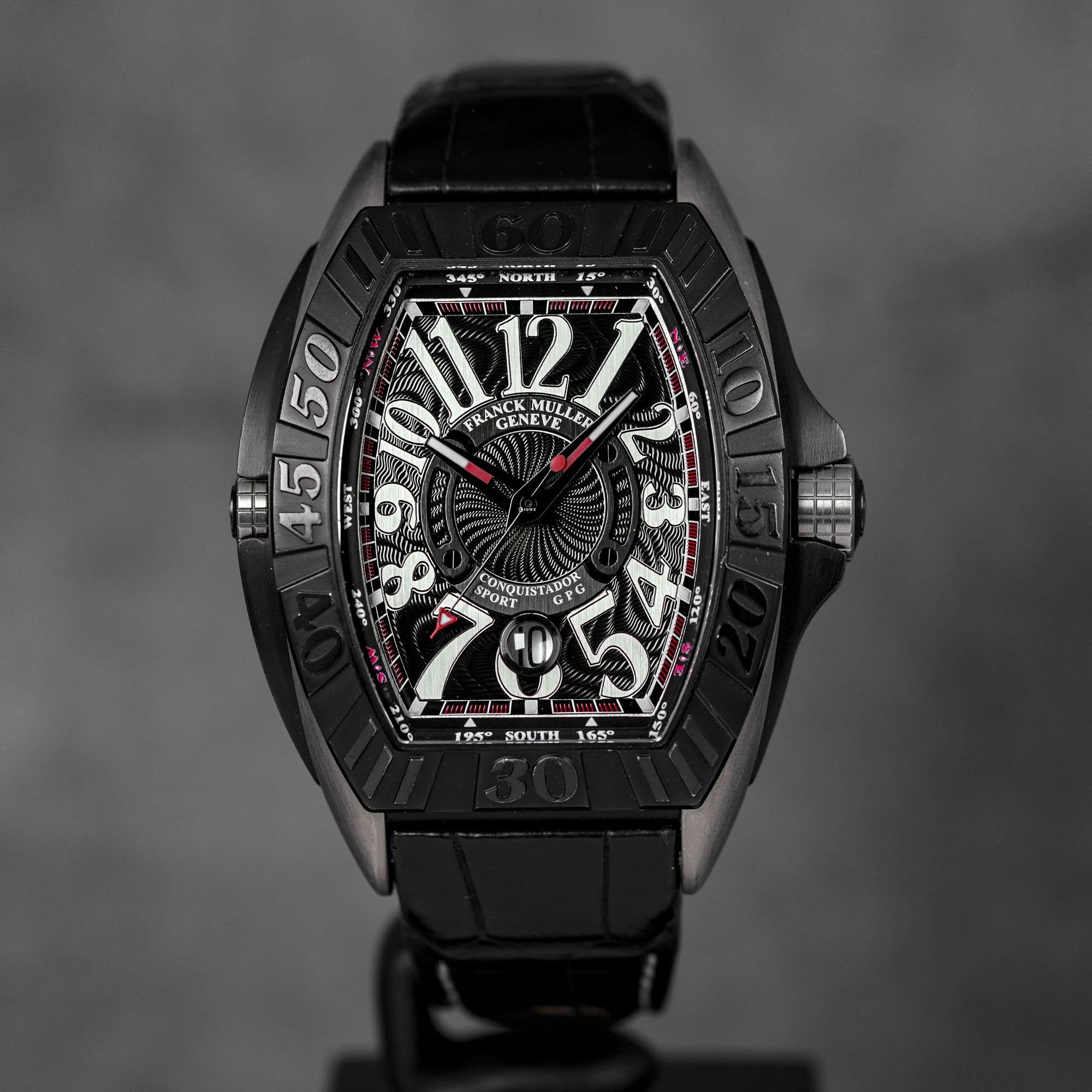 FRANCK MULLER CONQUISTADOR GRAND PRIX TITANIUM BLACK (UNDATED) - IDWX