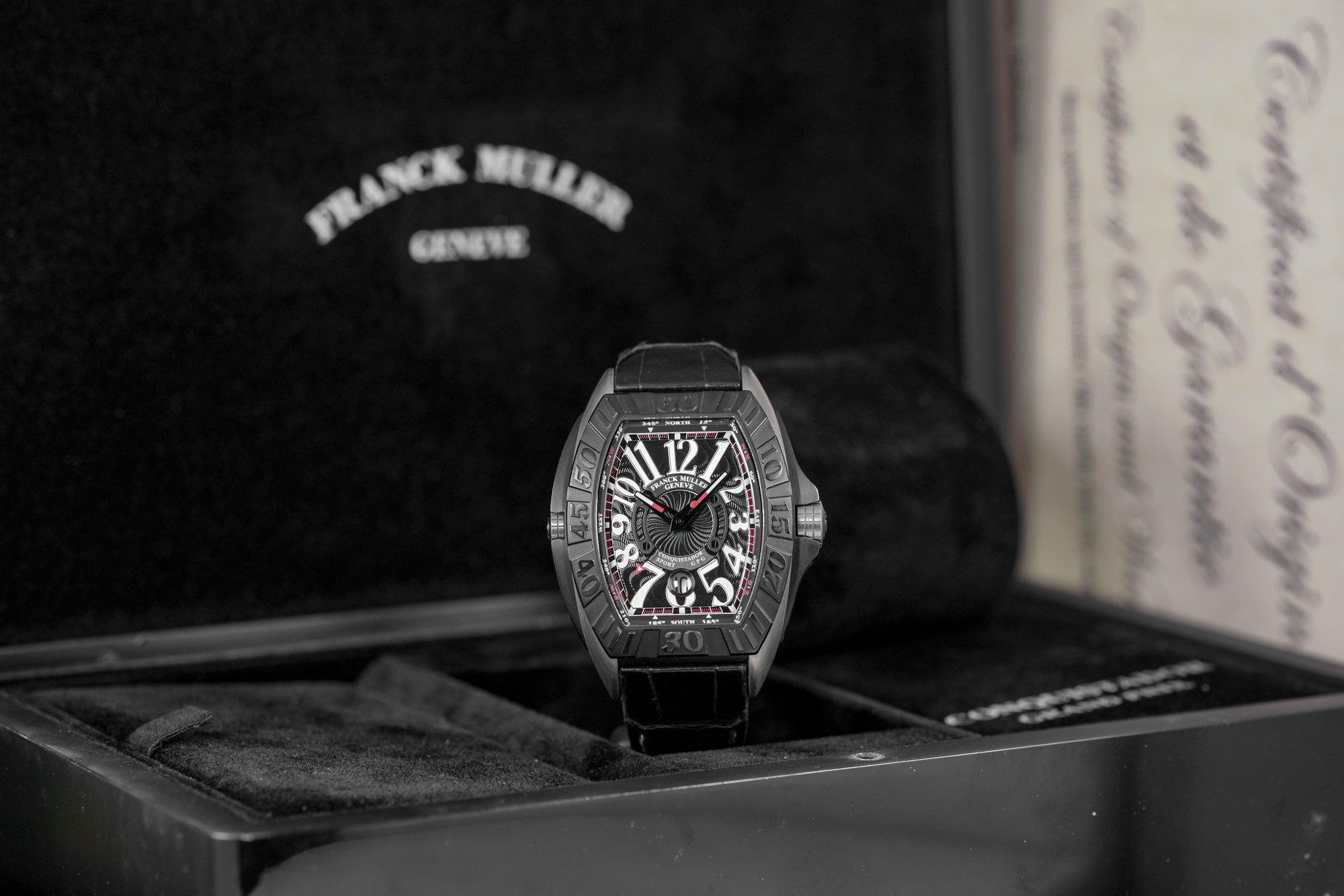 FRANCK MULLER CONQUISTADOR GRAND PRIX TITANIUM BLACK (UNDATED) - IDWX