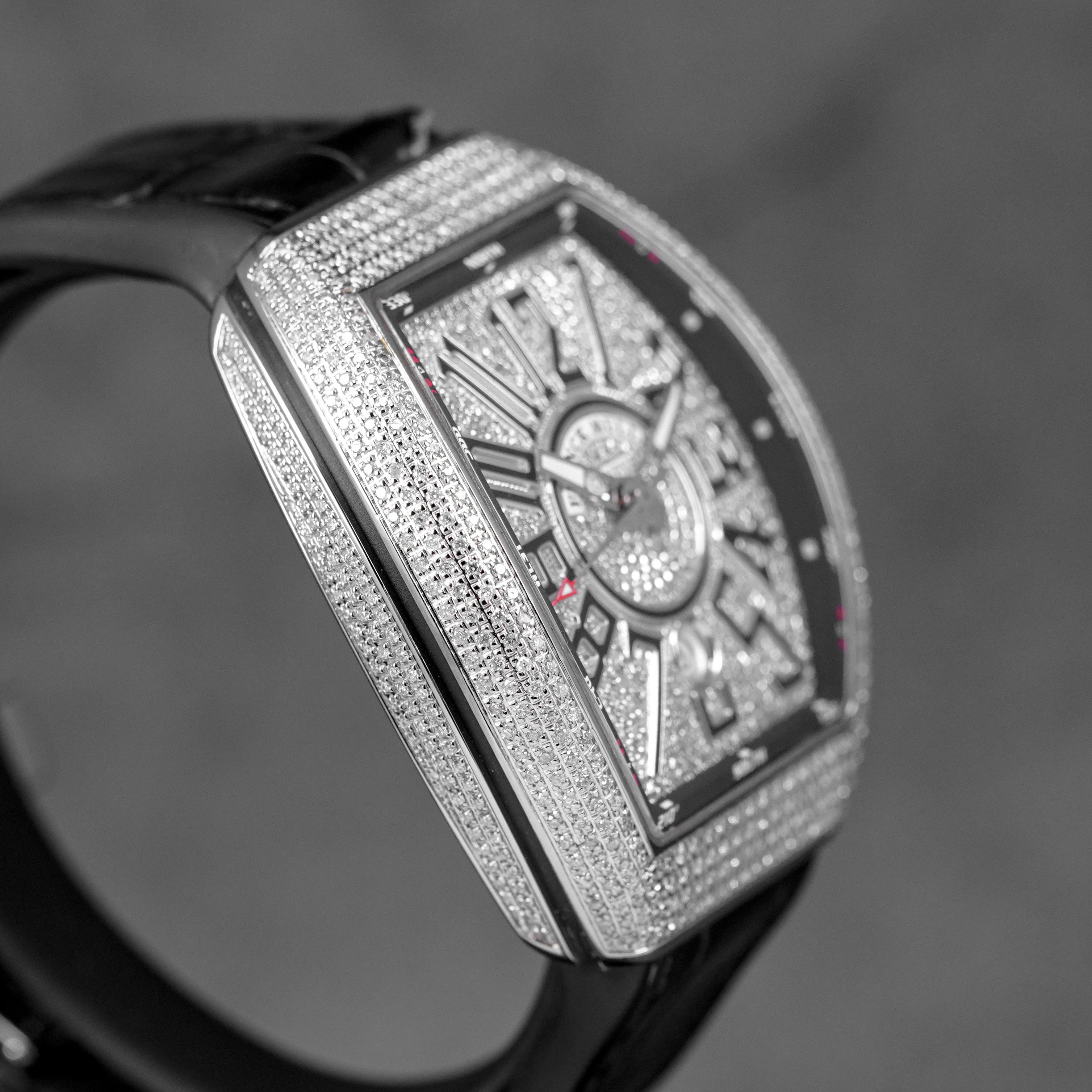 harga franck muller vanguard v45 black diamond