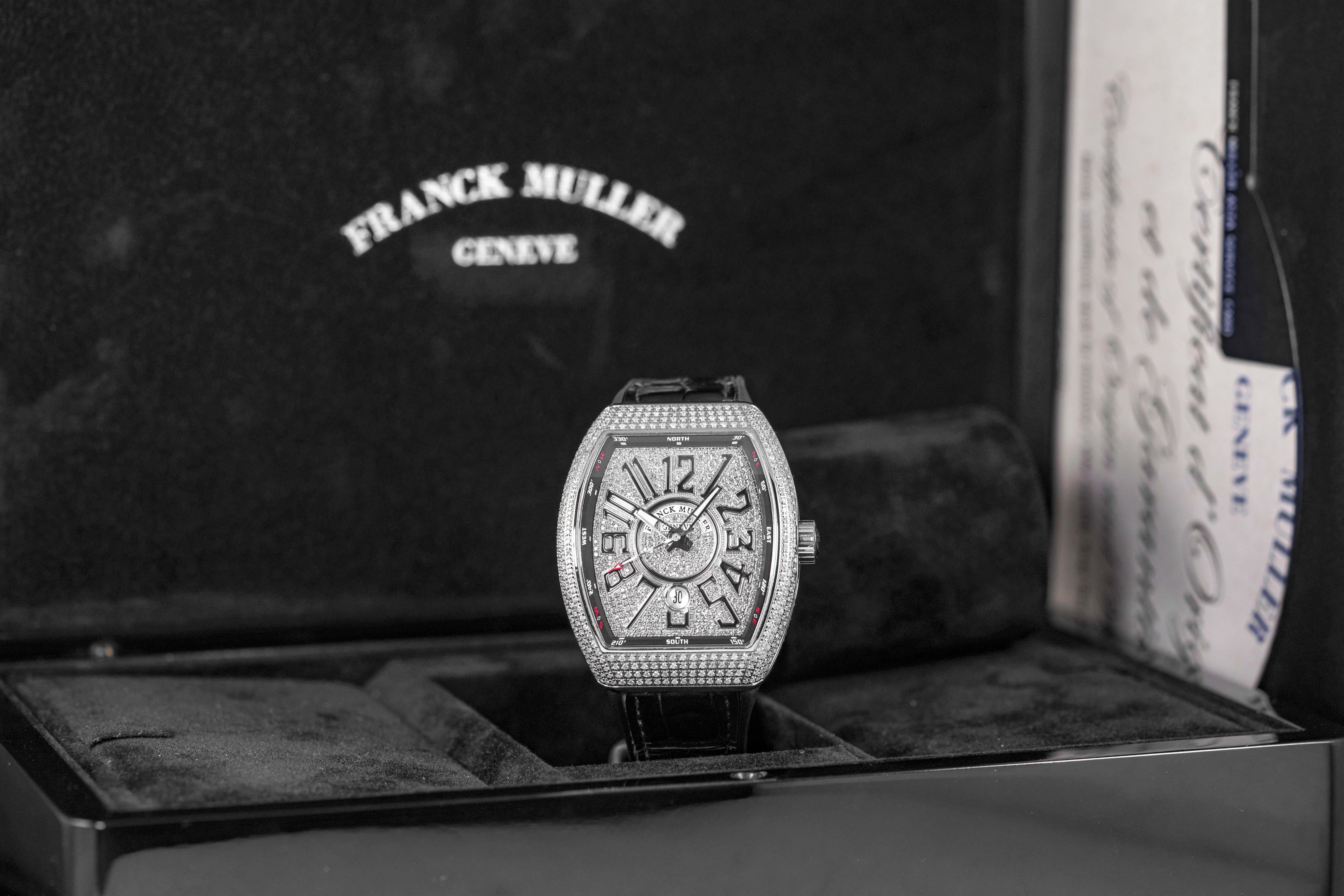 harga franck muller vanguard v45 black diamond