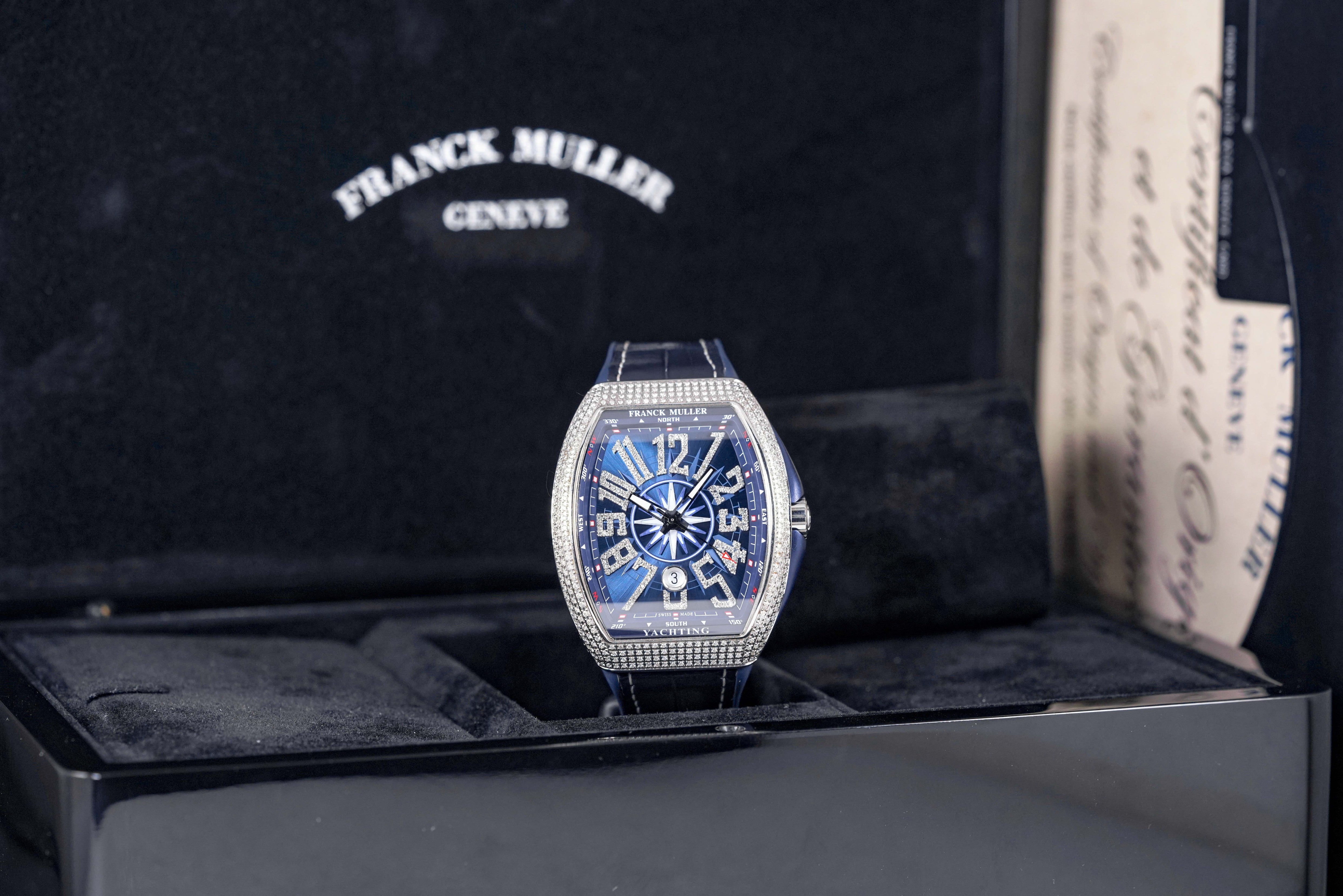 harga franck muller vanguard v45 yachting blue diamond