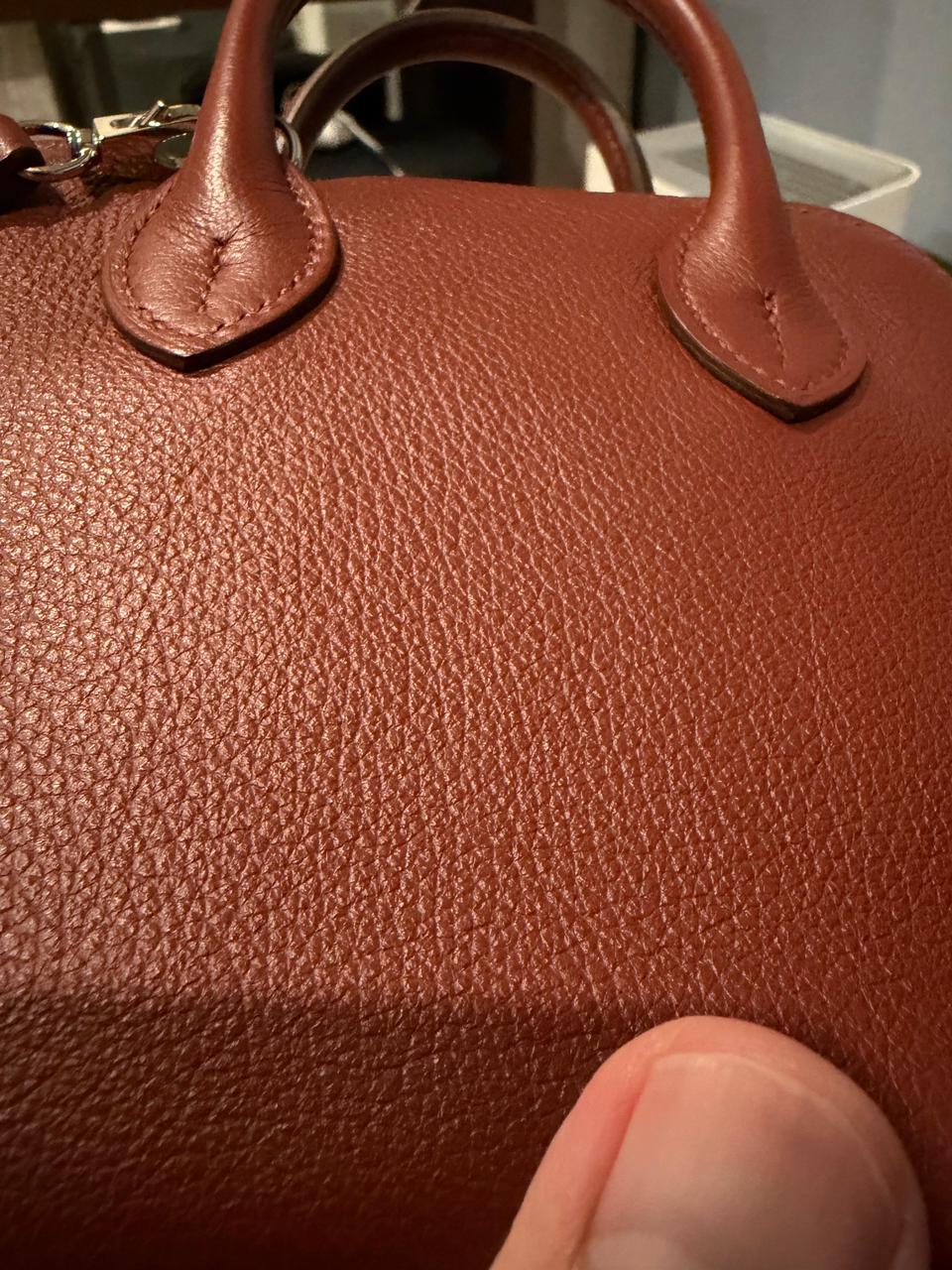 MINI BOLIDE 1923 HANDBAG ROUGE H BAG WITH PALLADIUM