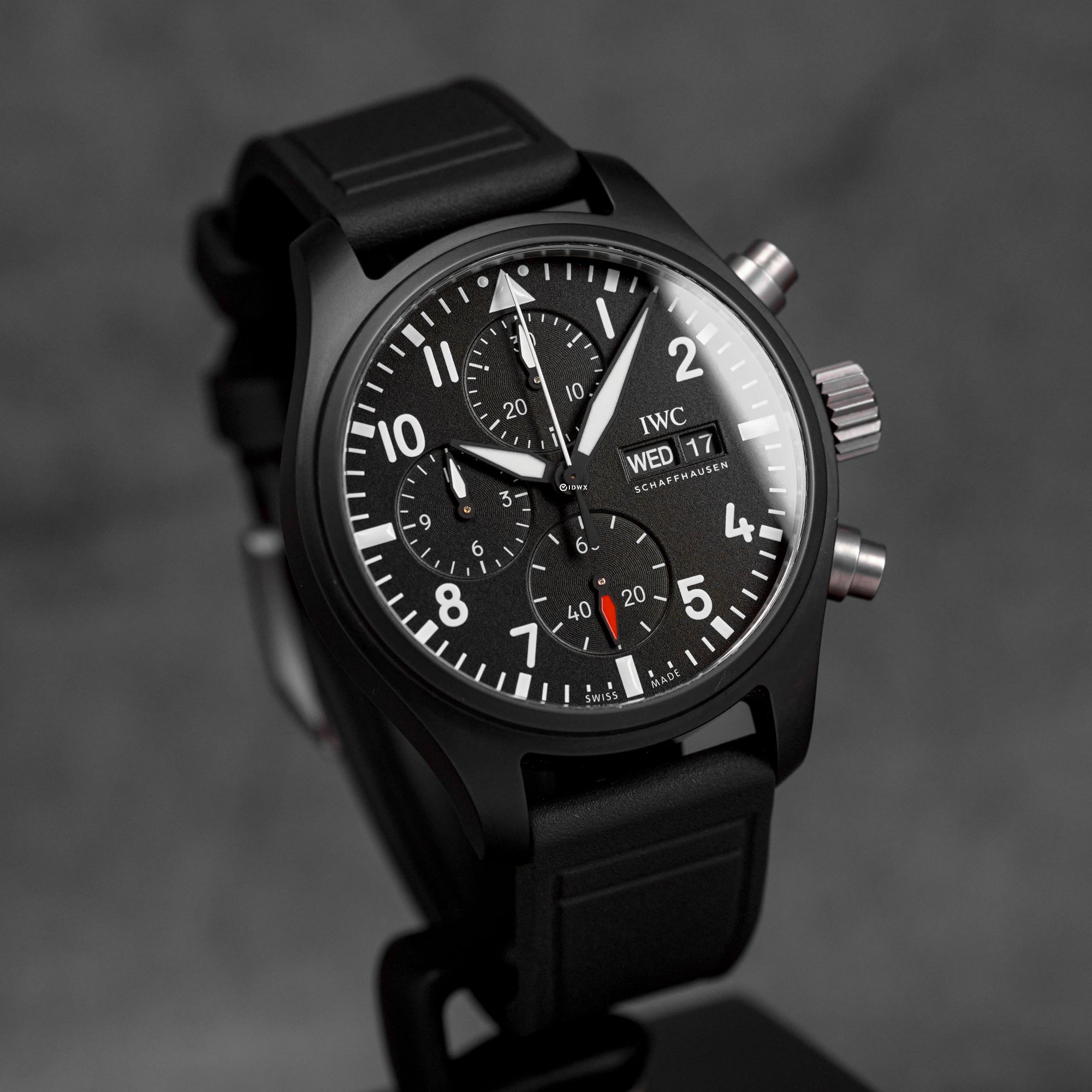 harga iwc pilot chronograph top gun black ceramic