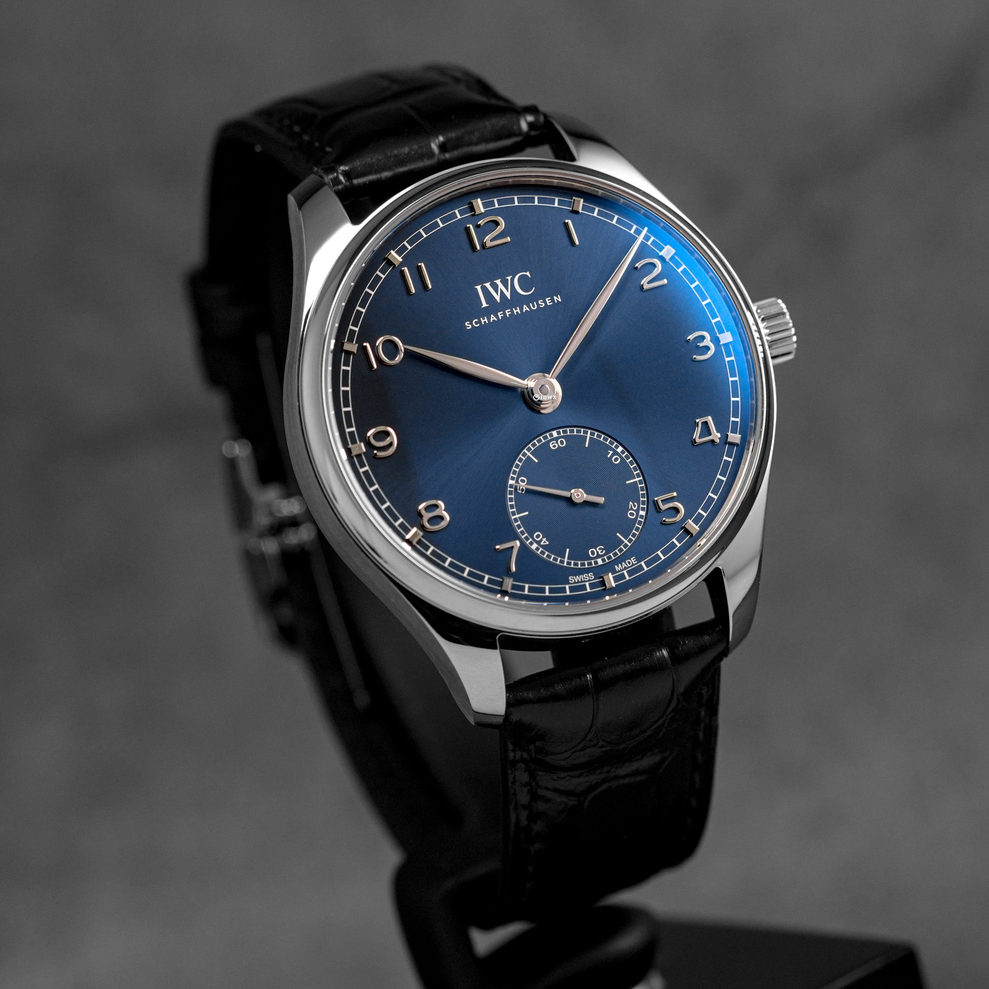 harga iwc portugieser small seconds blue
