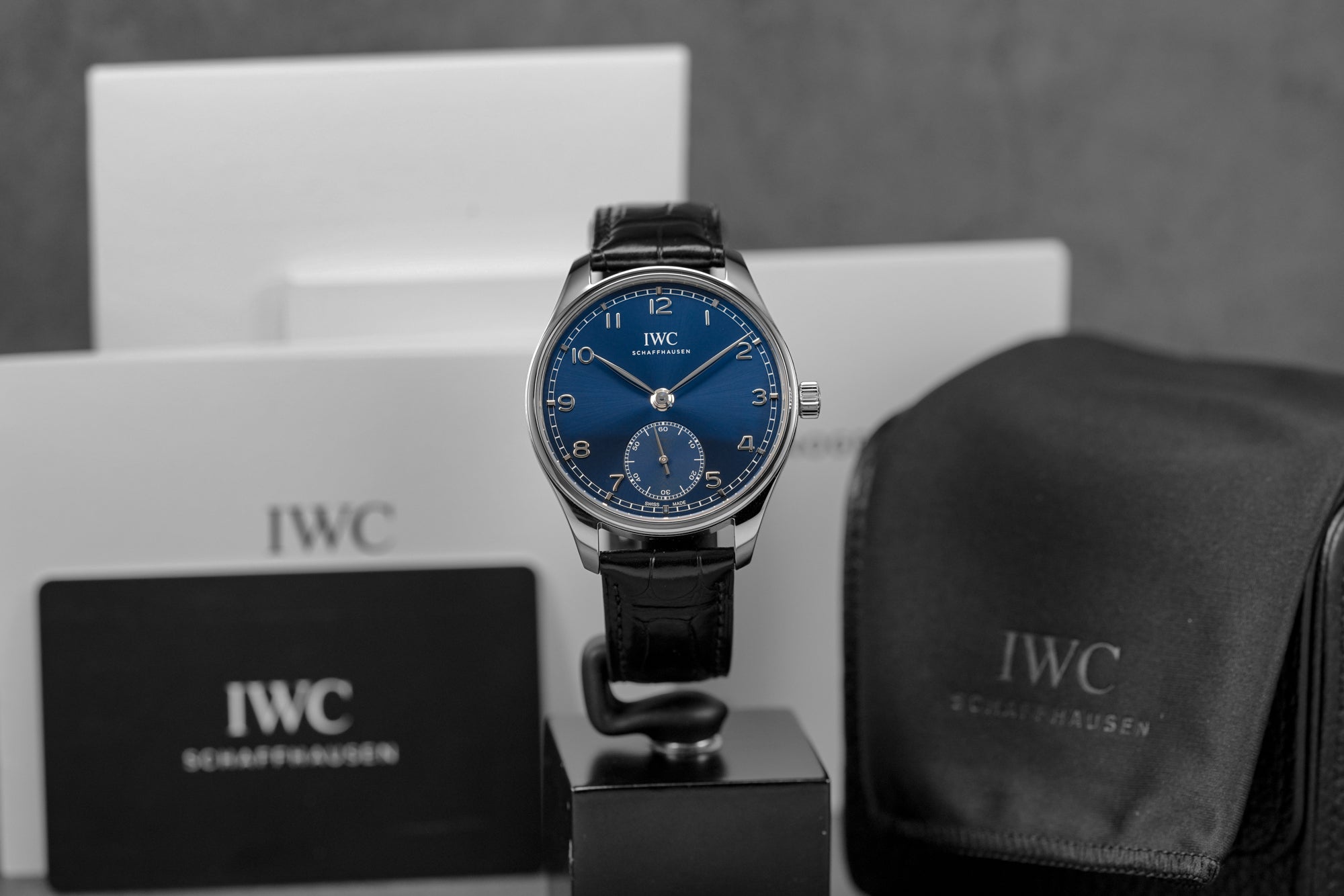 harga iwc portugieser small seconds blue