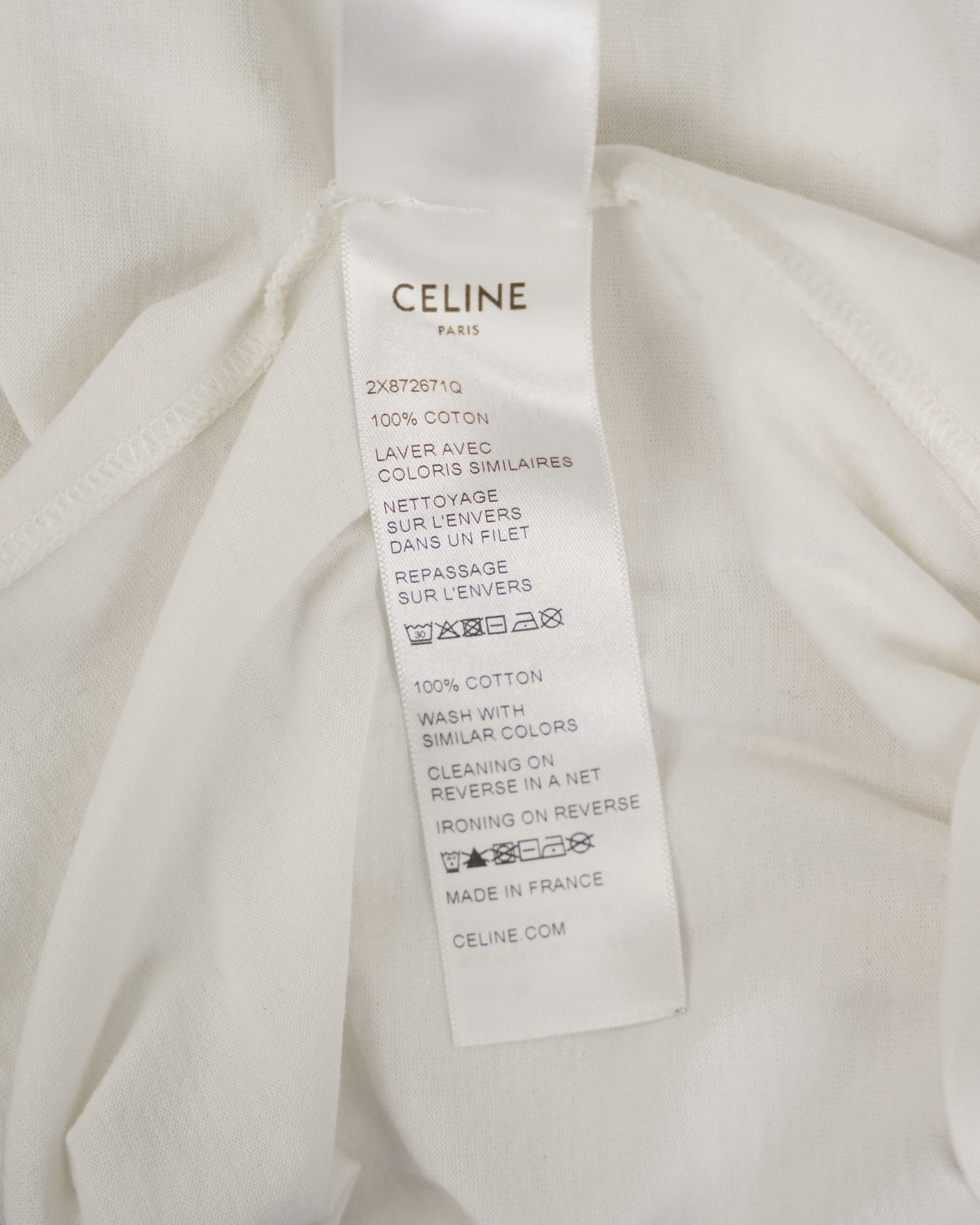 T-SHIRT WHITE WITH LOGO SIZE L