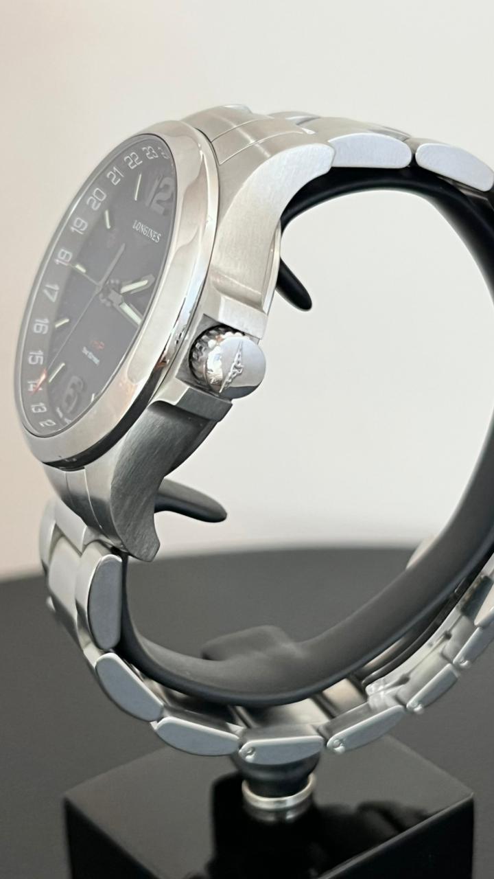 CONQUEST VHP GMT 41MM STEEL BLUE DIAL (2019)