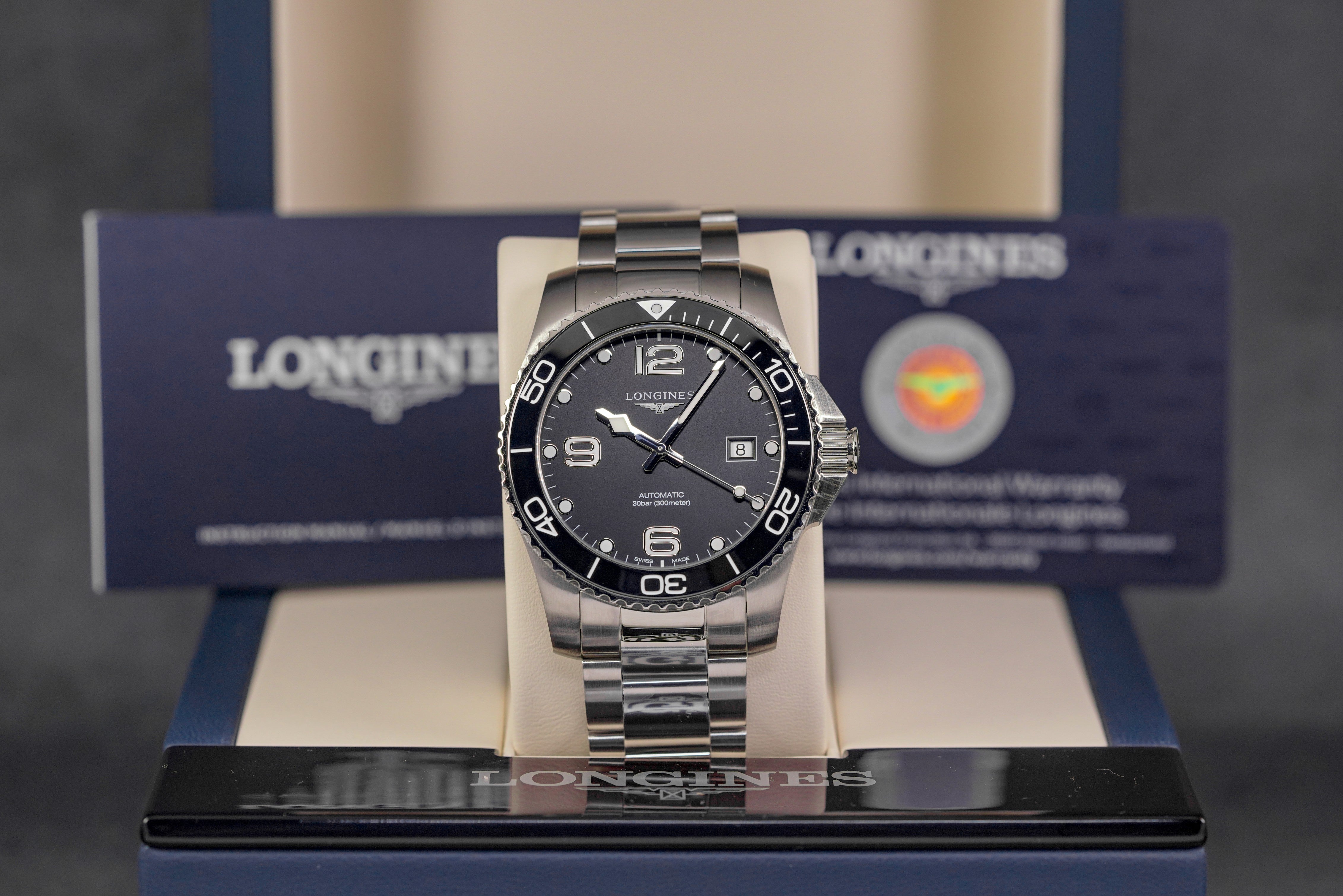 harga longines hydroconquets 41 black