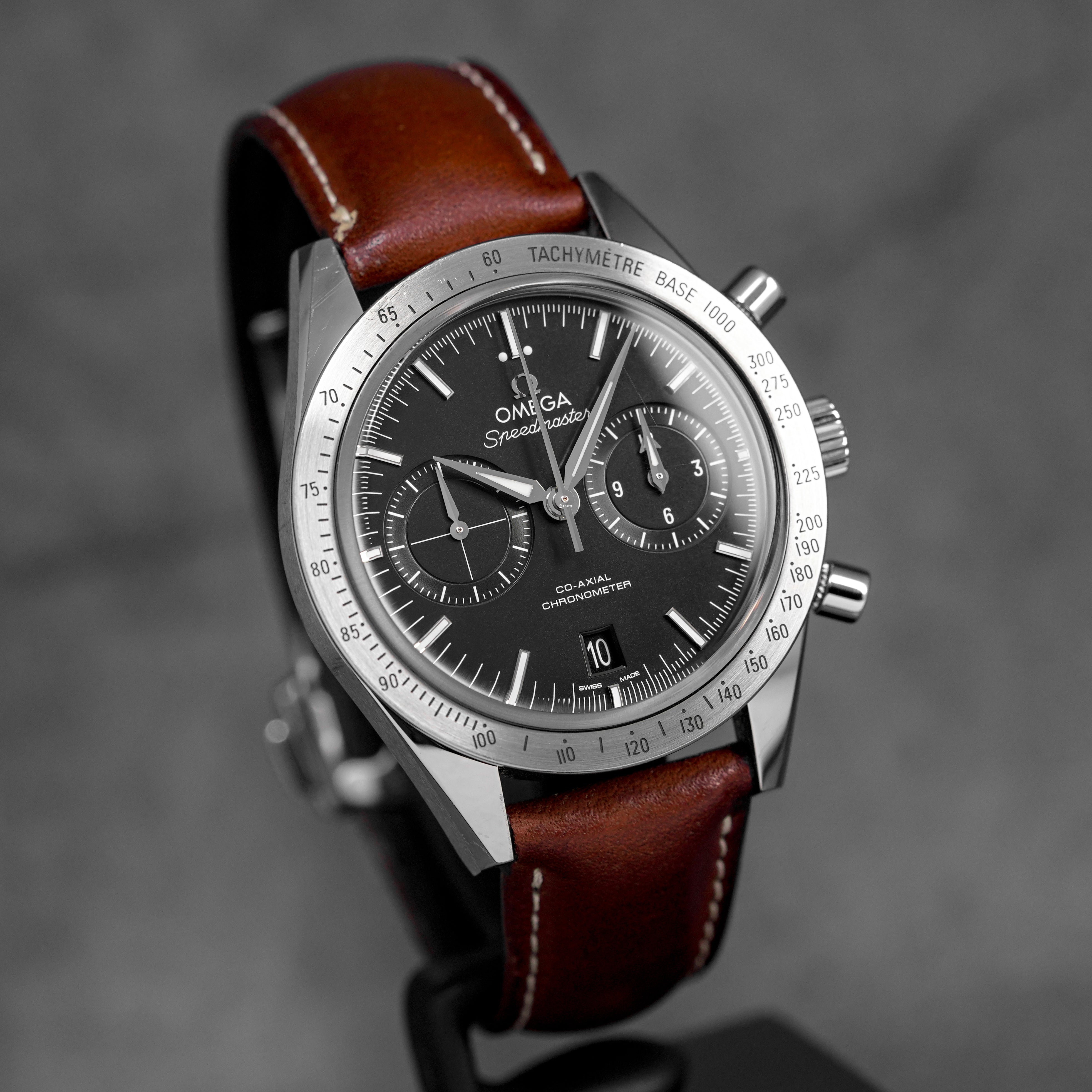 harga omega speedmaster 57 chonograph black