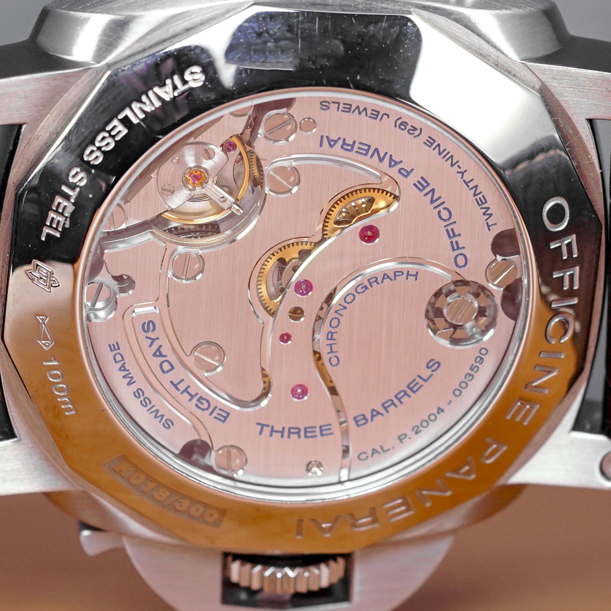 LUMINOR 1950 MONOPULSANTE 8 DAYS GMT 44MM BLACK DIAL PAM 275 (2012)