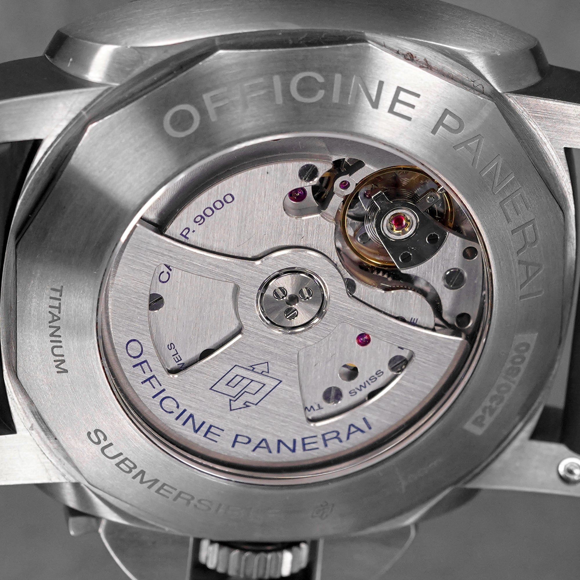 LUMINOR SUBMERSIBLE 1950 3 DAYS 47MM TITANIUM BLACK DIAL PAM 305 (2010)
