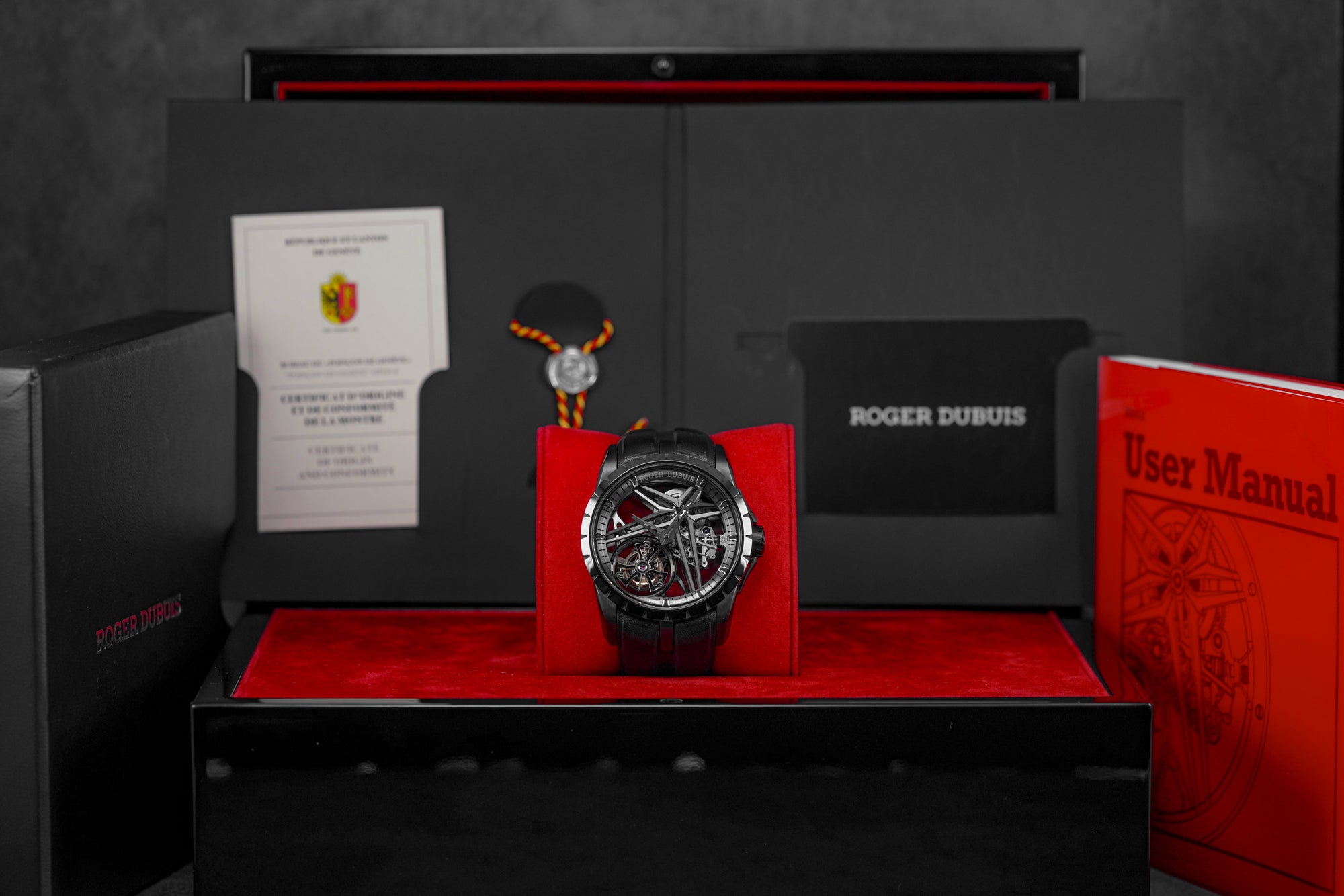 EXCALIBUR MONOTOURBILLON 42MM DARK GREY DLC TITANIUM LIMITED EDITION (UNDATED)