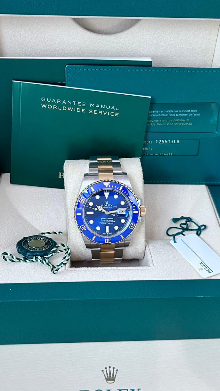 SUBMARINER DATE 41MM TWOTONE YELLOWGOLD BLUE DIAL (2021)