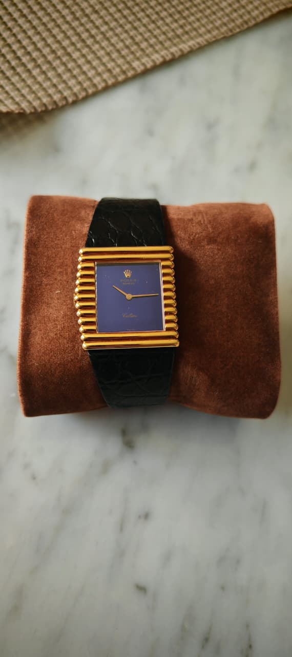 CELLINI ASYMMETRIC 4015 YELLOWGOLD 'KING MIDAS' BLUE DIAL (WATCH ONLY)