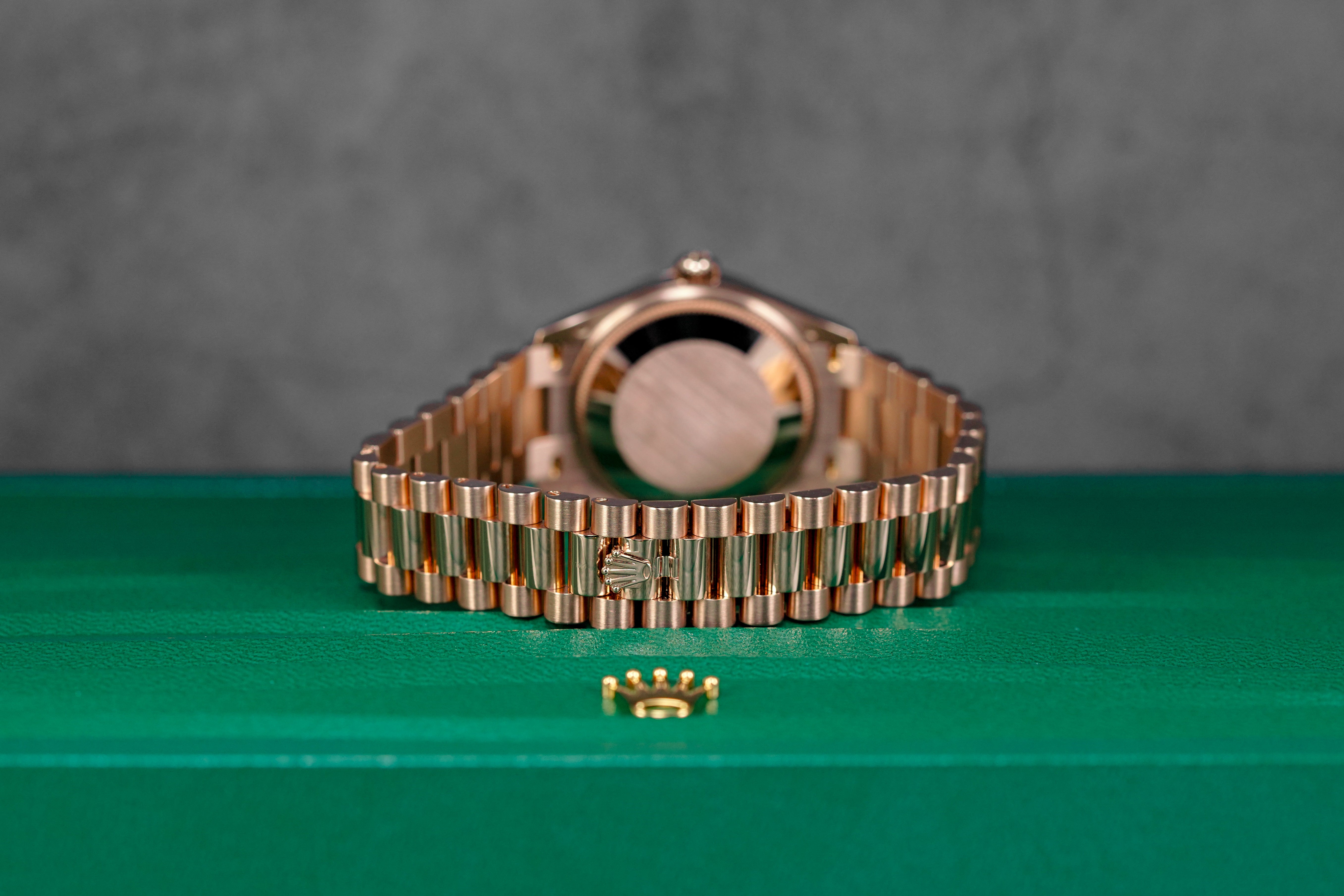 DATEJUST 31MM ROSEGOLD AUBERGINE ROMAN DIAL DIAMOND ON VI (2025)