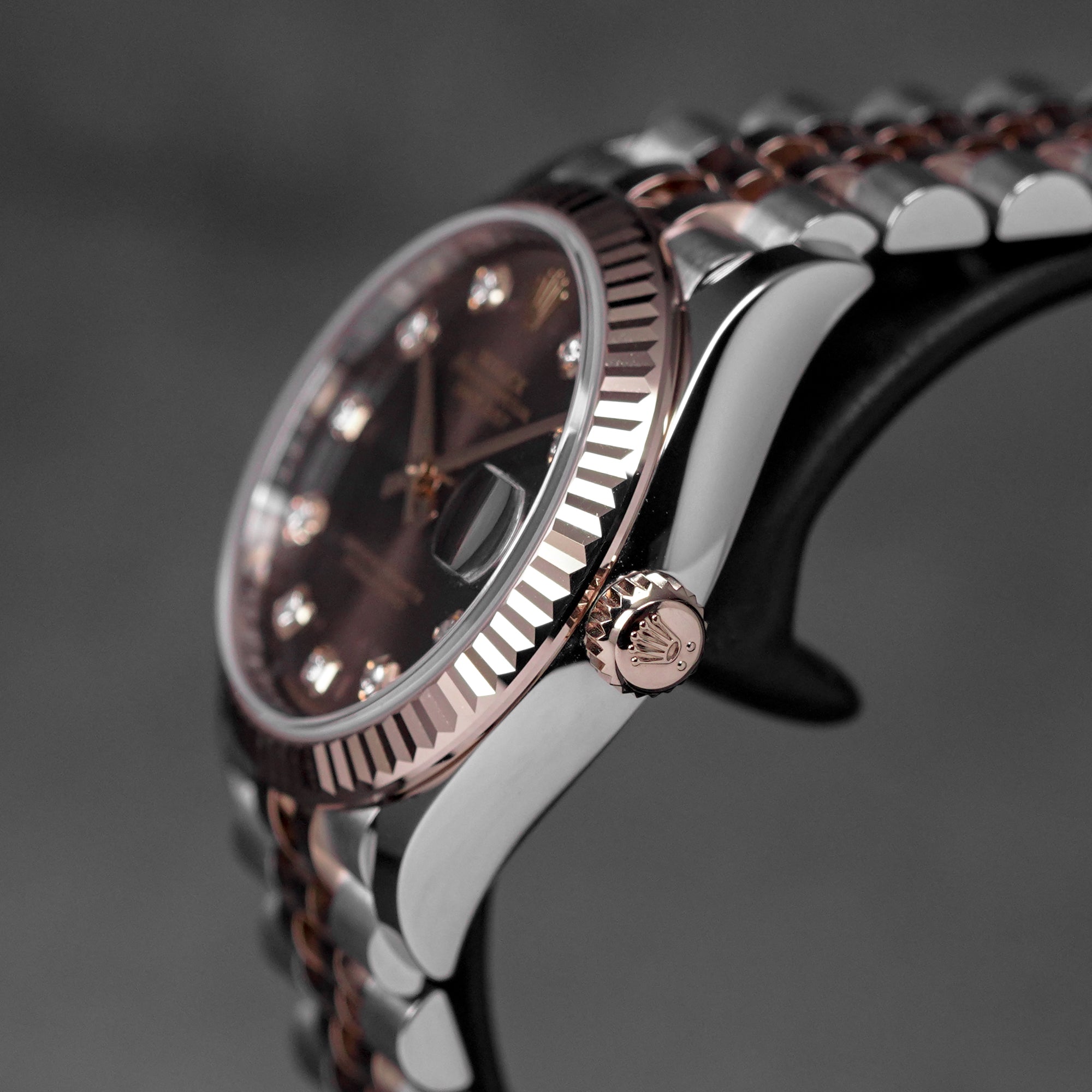 DATEJUST 31MM TWOTONE ROSEGOLD CHOCO DIAMOND DIAL (2026)