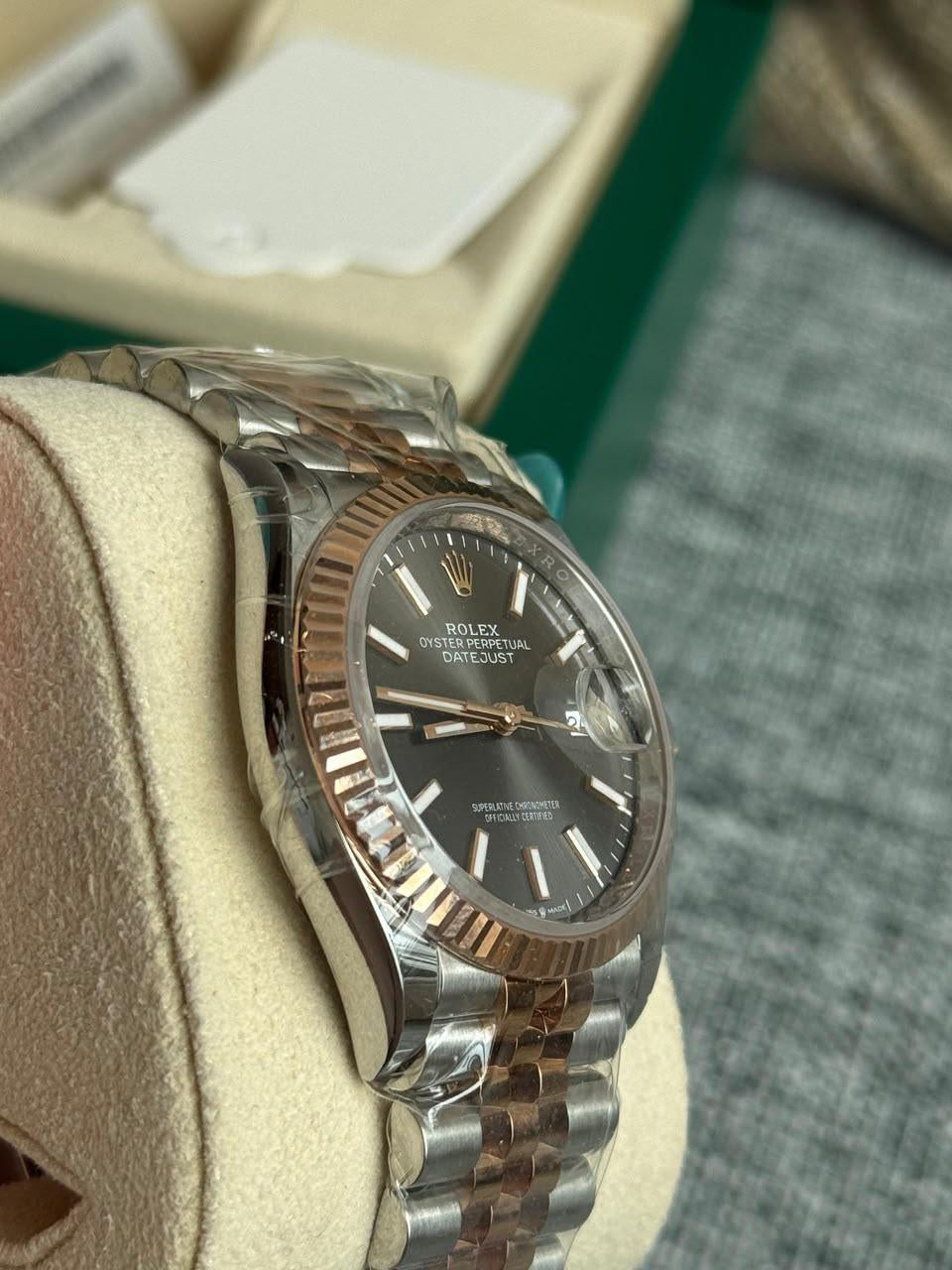 DATEJUST 36MM TWOTONE ROSEGOLD RHODIUM DIAL (2023)