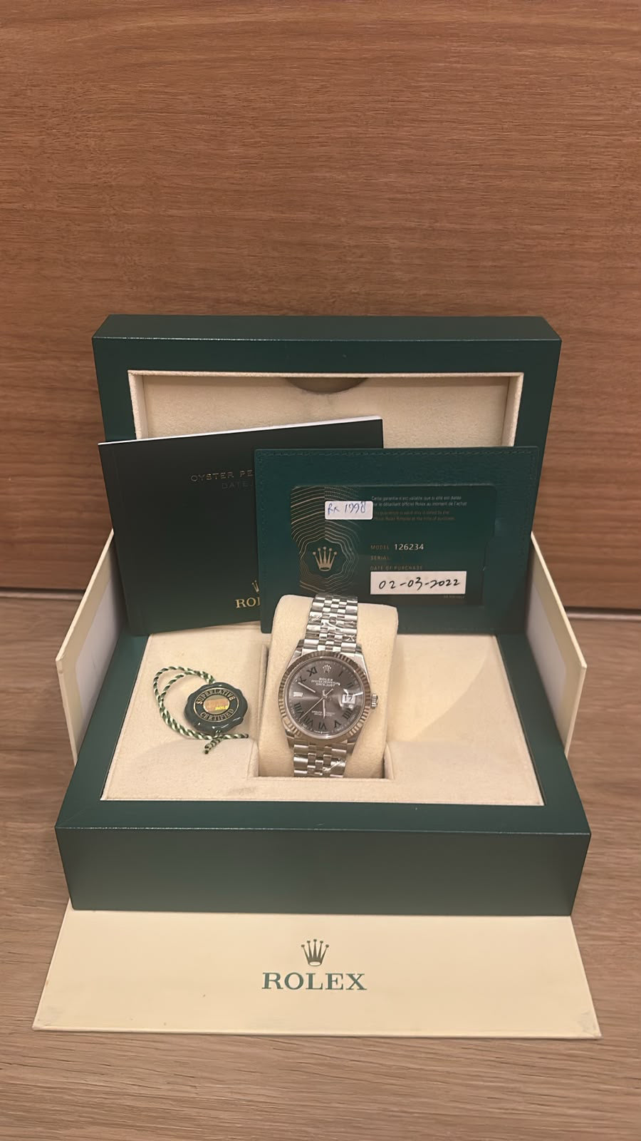 DATEJUST 36MM WIMBLEDON DIAL (2022)