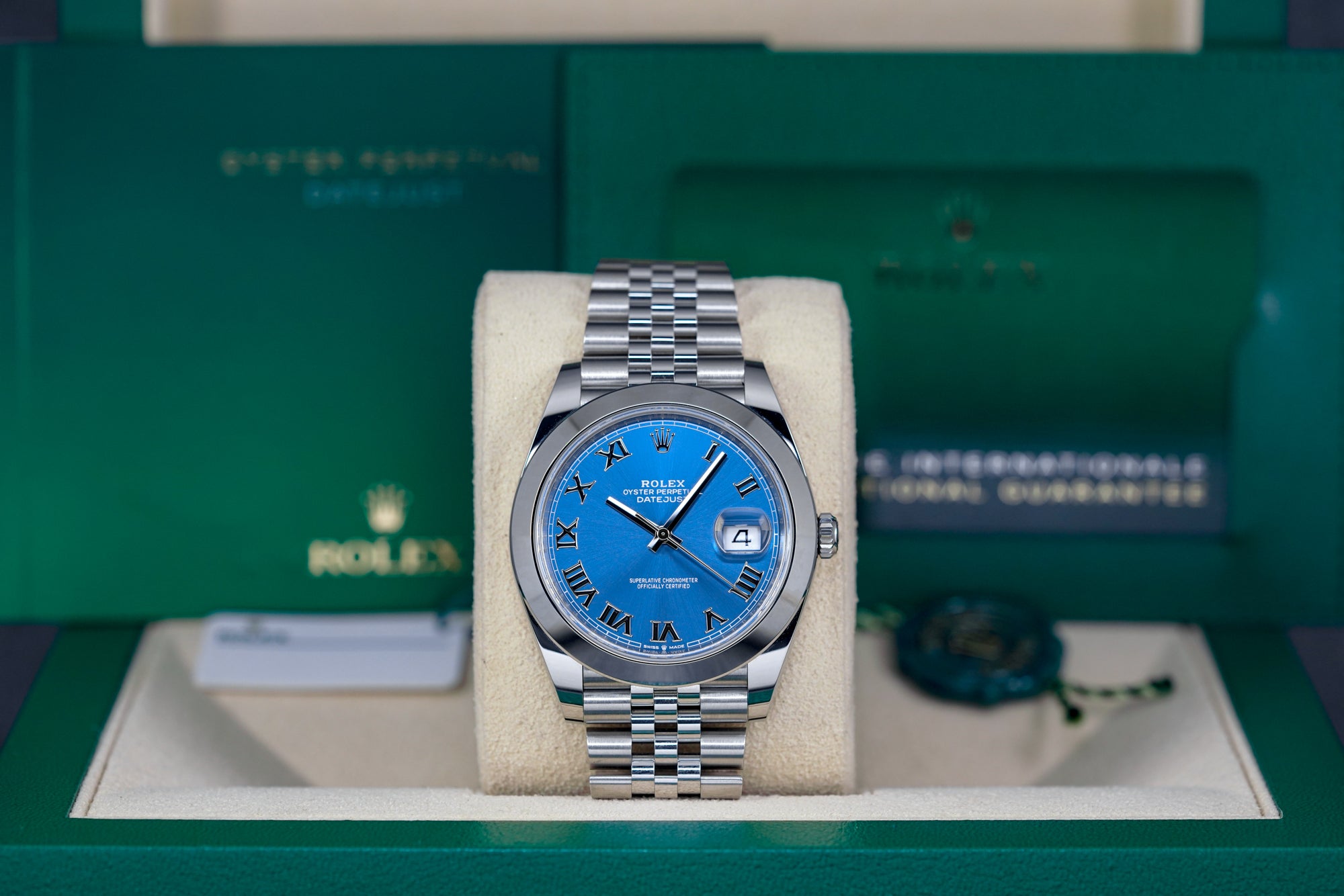 harga rolex datejust 41 blue azzurro indonesia
