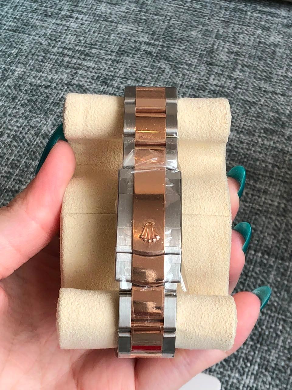 DATEJUST 41MM TWOTONE ROSEGOLD CHOCO DIAMOND DIAL (2023)