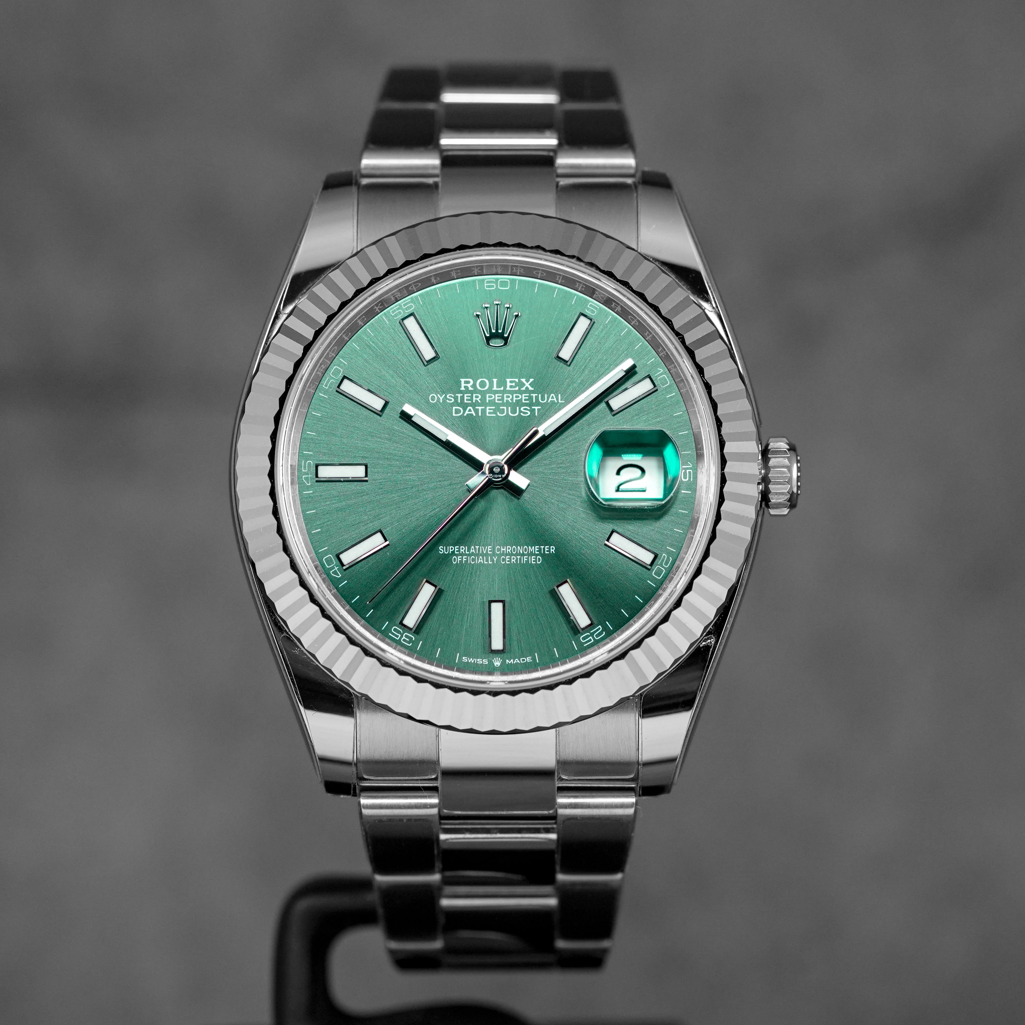 harga rolex datejust 41 mint green indonesia
