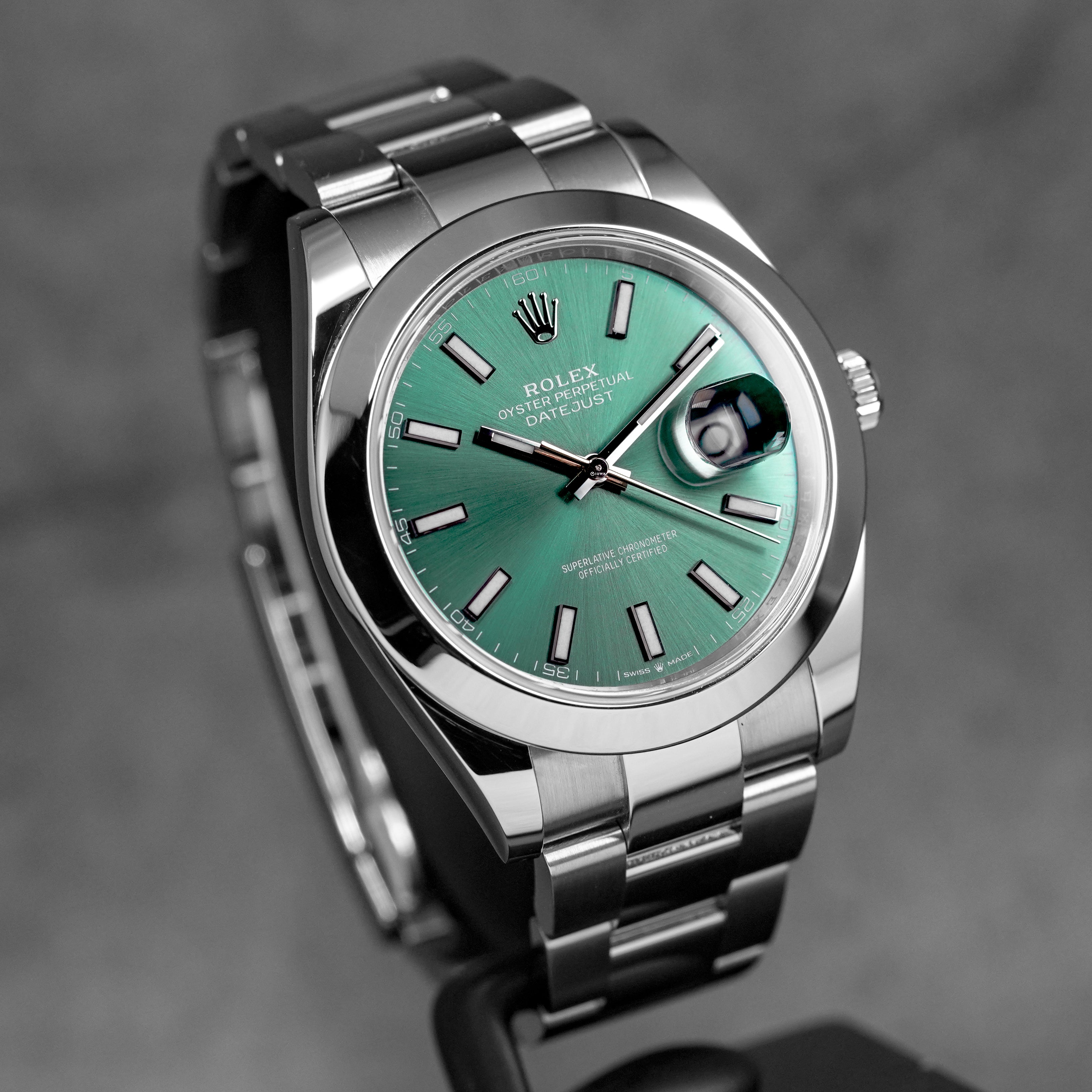 harga rolex datejust 41 mint green indonesia