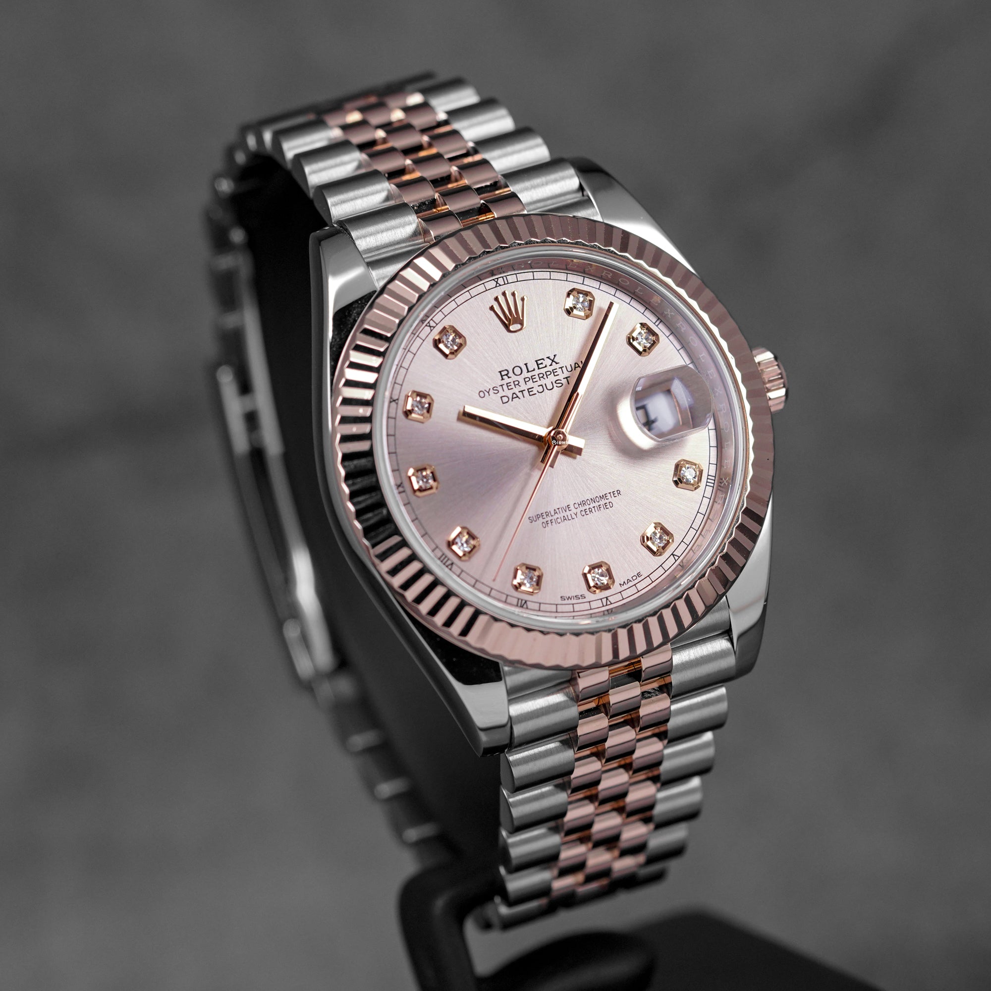 DATEJUST 41MM TWOTONE ROSEGOLD PINK SUNDUST DIAMOND DIAL (2019)