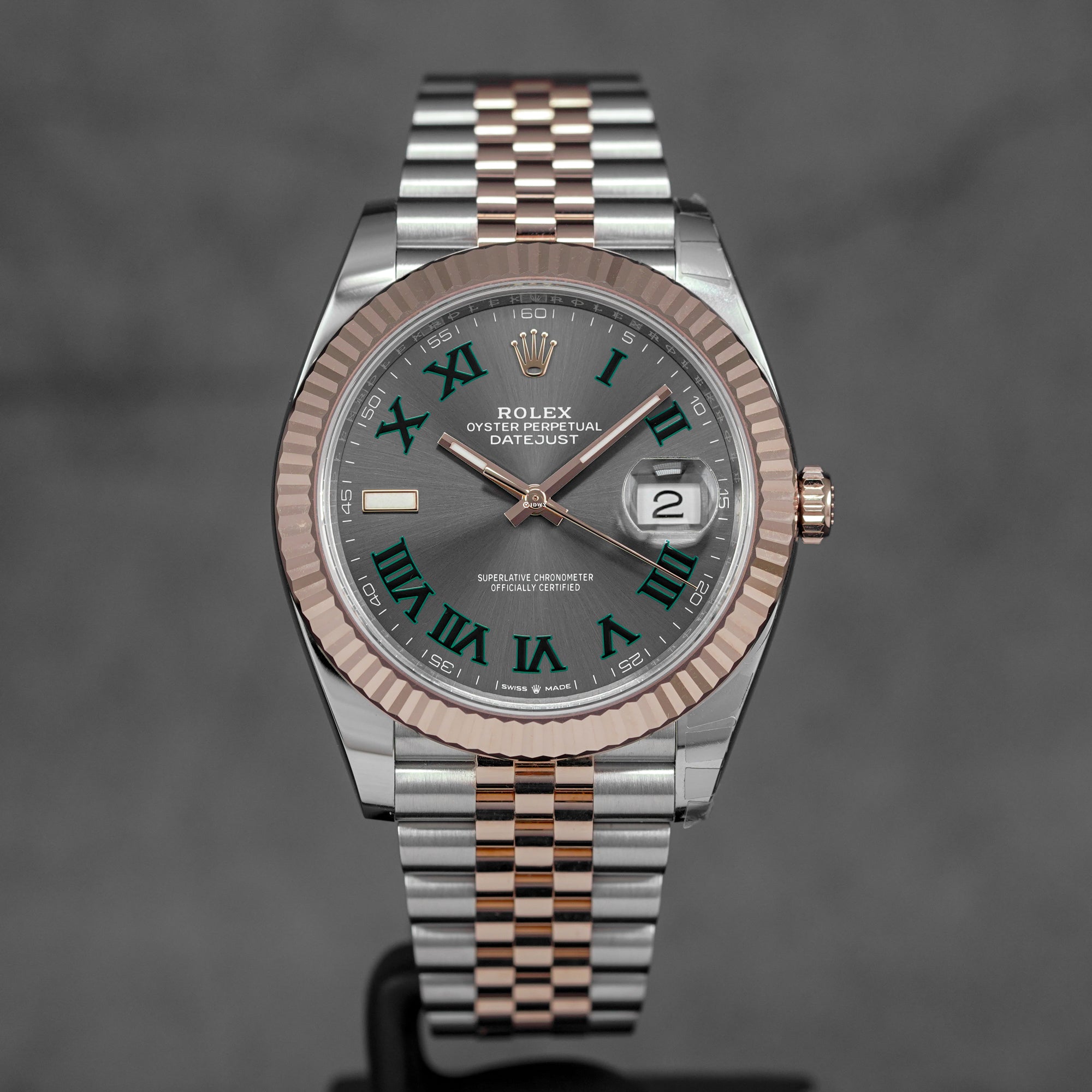 DATEJUST 41MM TWOTONE ROSEGOLD WIMBLEDON DIAL (2026)