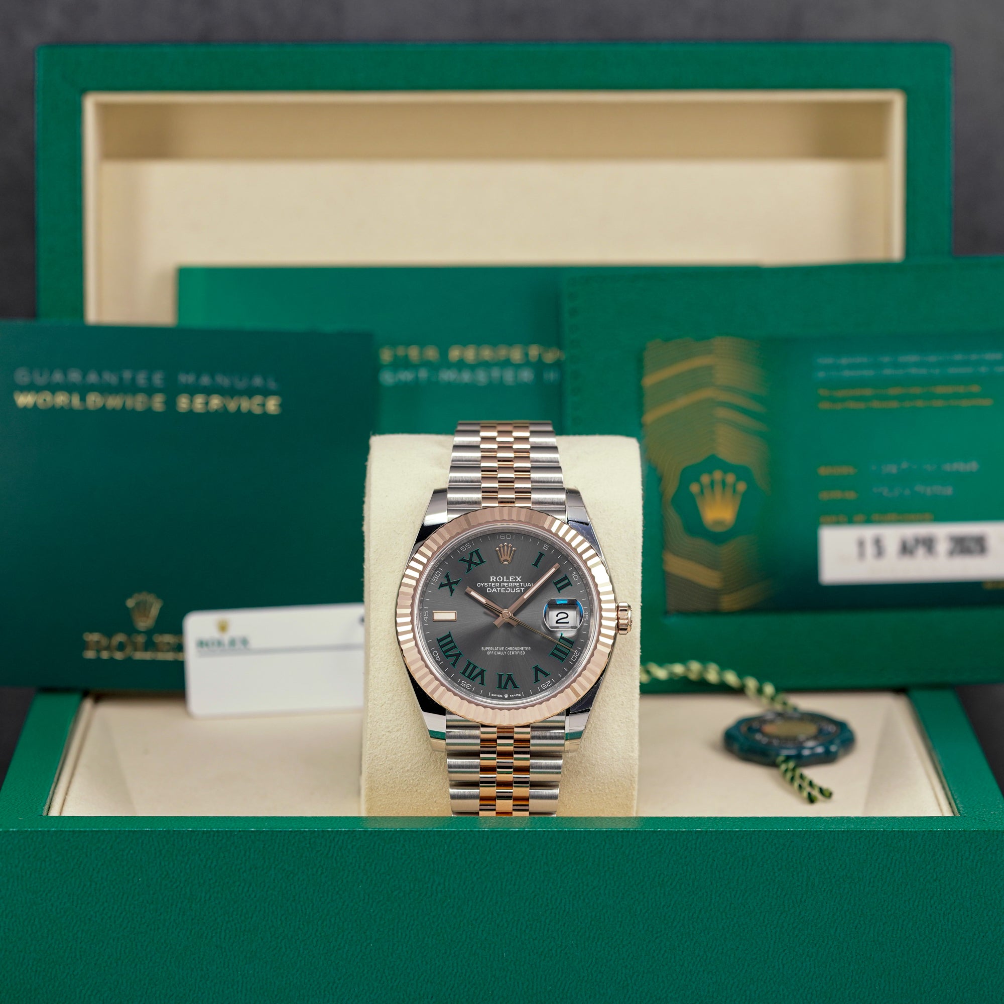 DATEJUST 41MM TWOTONE ROSEGOLD WIMBLEDON DIAL (2026)