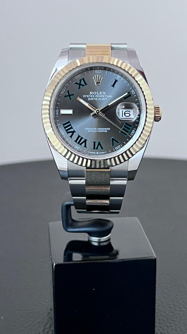 DATEJUST 41MM TWOTONE YELLOWGOLD WIMBLEDON DIAL (2022)