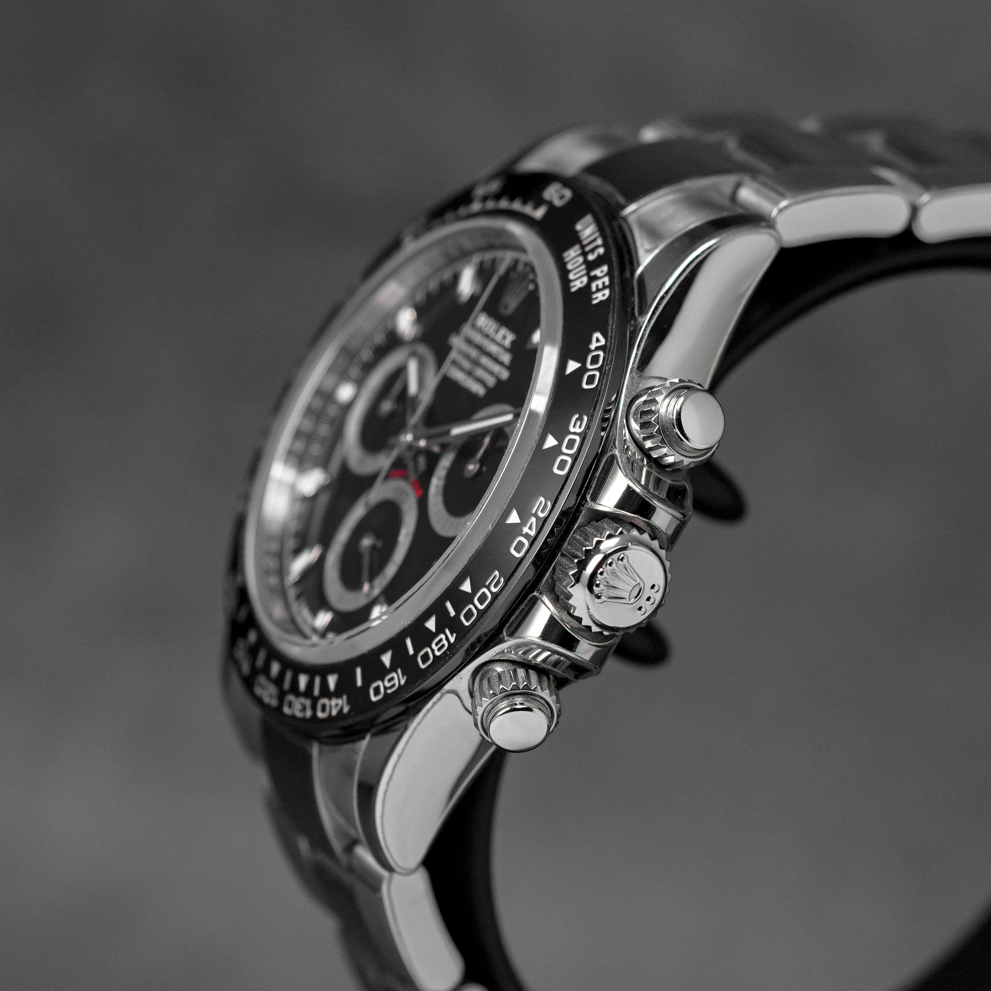 DAYTONA STEEL BLACK DIAL CERAMIC BEZEL (2023)