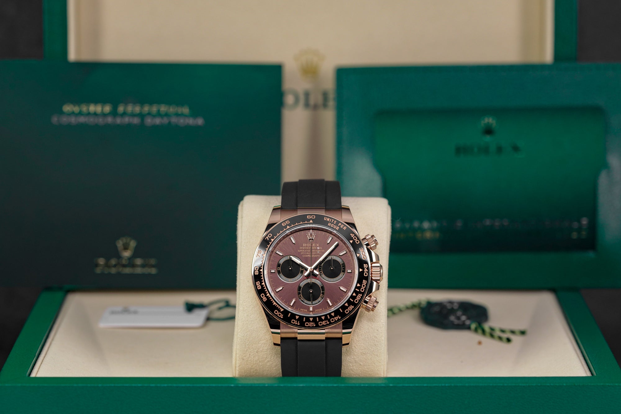 DAYTONA OYSTERFLEX ROSEGOLD CHOCO DIAL RING BEZEL (2025)